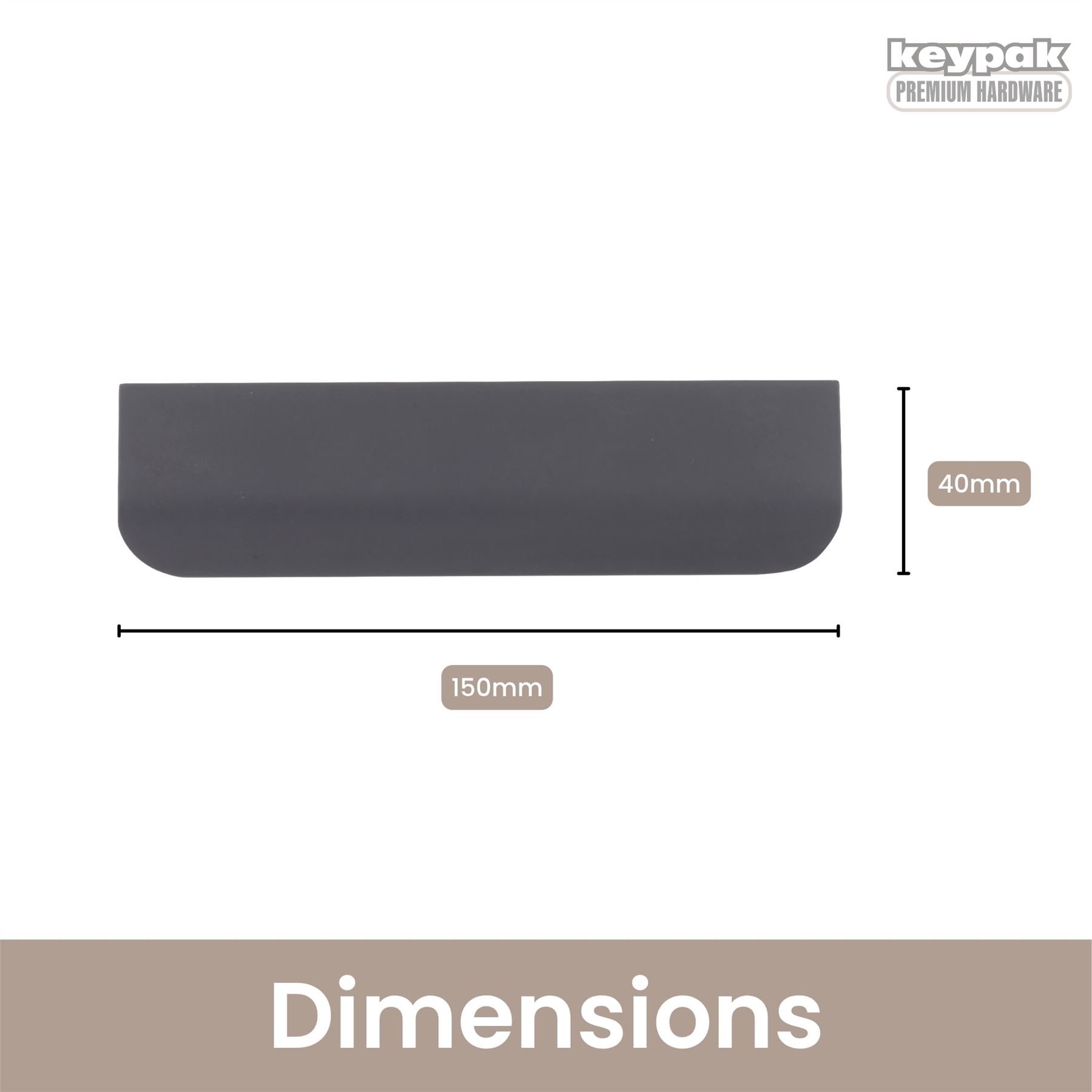 10er Pack Lip Pull Metallgriffe - Schlanke Schrank & Schublade Ziehgriffe zum Selbermachen - Bild 6 von 13