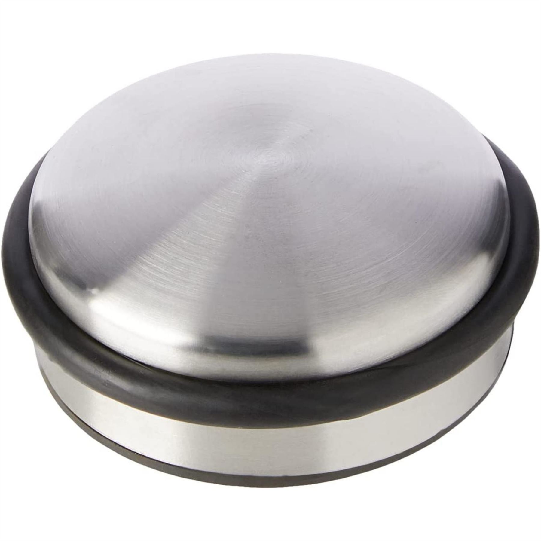 Door Weight Doorstop 1.2kg Heavy Duty Anti Slip Door Stop, Chrome & Satin Nickel - Picture 6 of 9