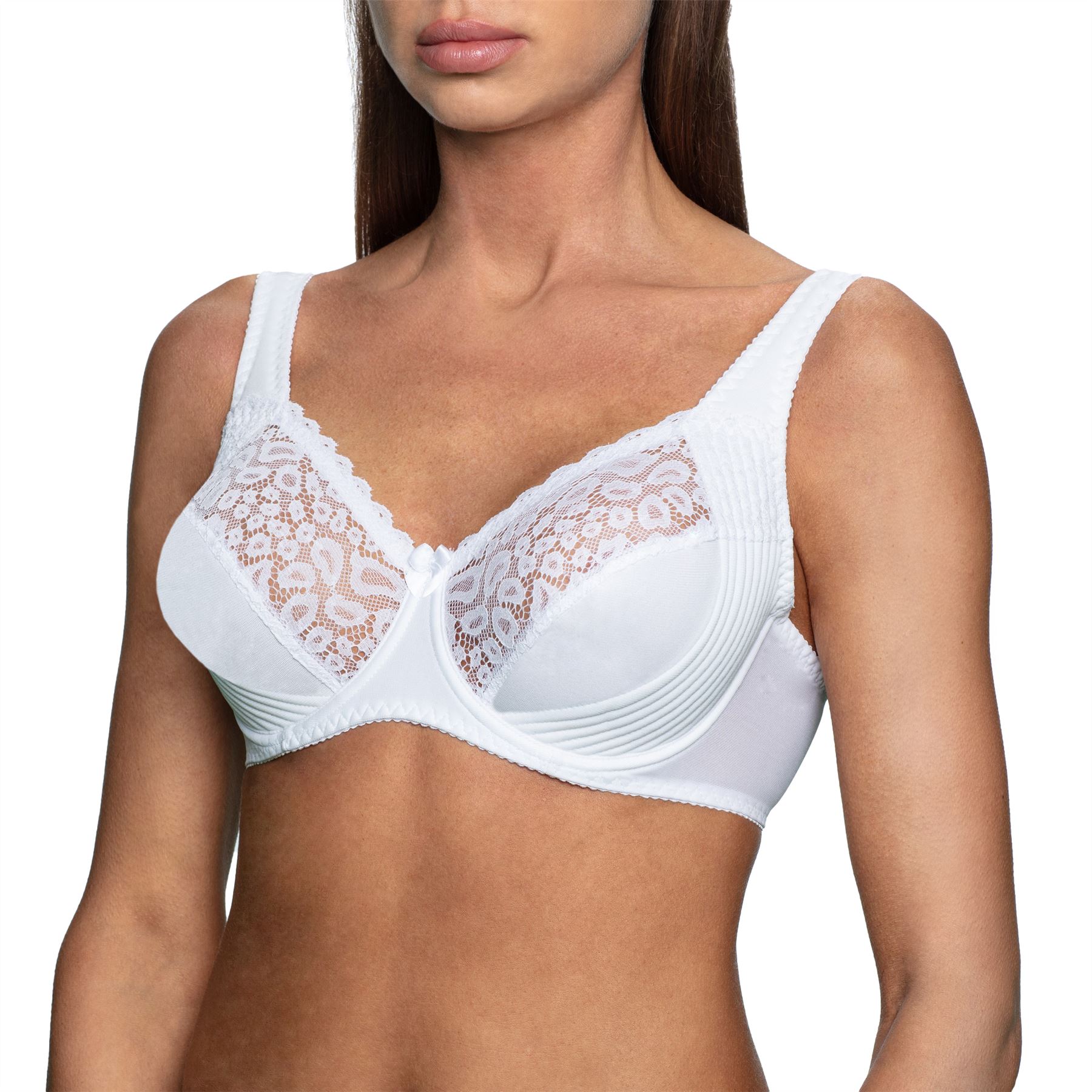 Lace Minimizer Unlined Bra with Side Support Underwire Comfortable Full Coverage