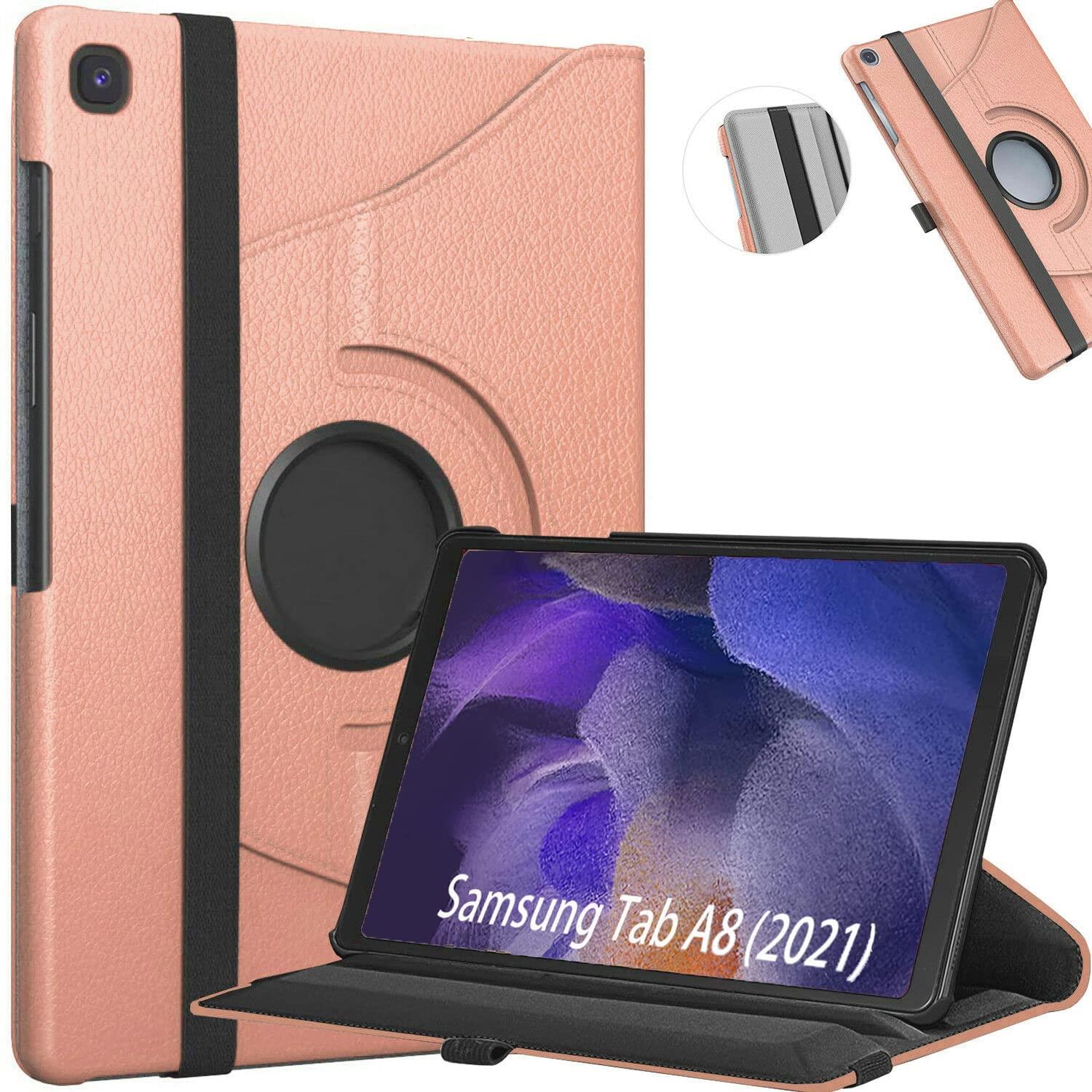 For Samsung Galaxy Tab A8 10.5 X200 (2021) Case Cover 360 Rotating Folio Stand - Picture 19 of 24
