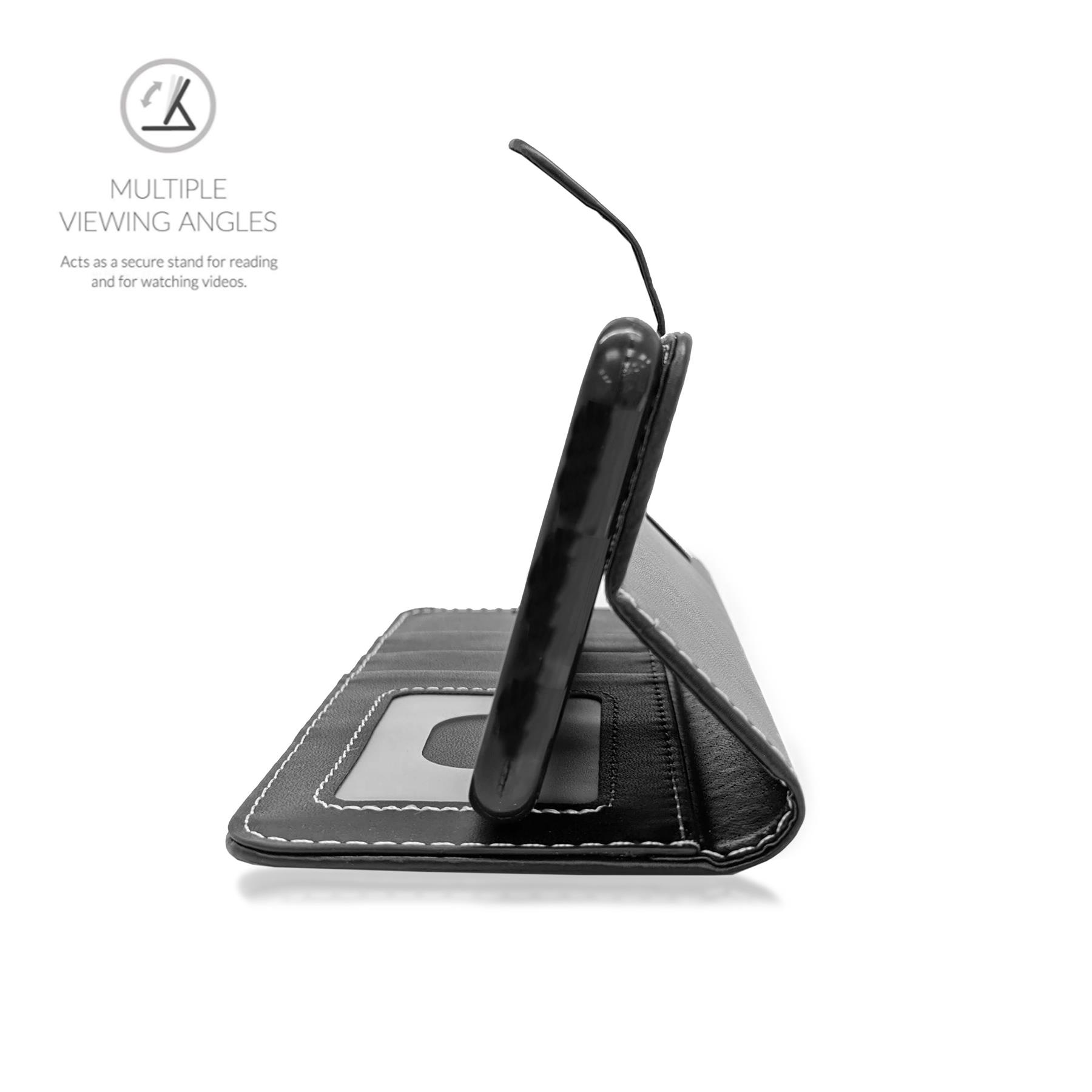 For Alcatel U3 Case Cover Flip Folio Leather Wallet Credit Card Slot - Picture 3 of 11