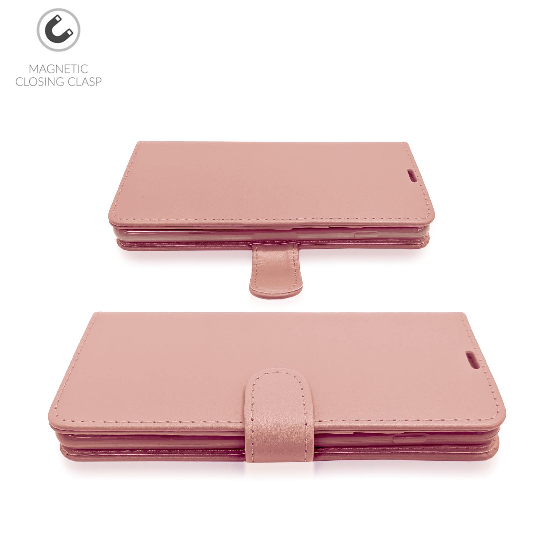 Funda protectora abatible tipo folio de cuero con ranura para tarjeta de crédito para Oppo Find X3 Lite - Imagen 14 de 16