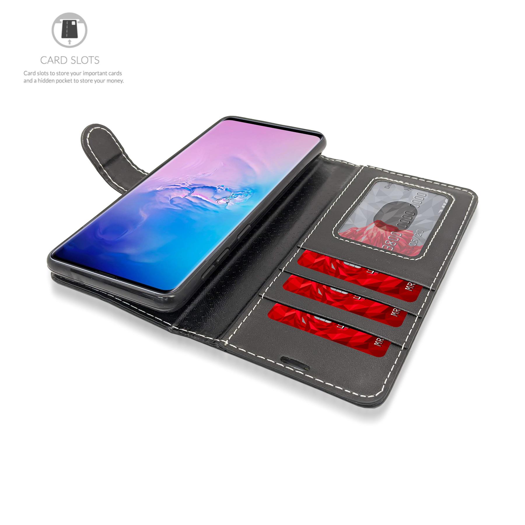 Custodia Con Slot Carte Custodia Portafoglio In Pelle Sintetica Per Honor 7S, Flip Case Con Slot Per Carte E Denaro - Nuova, Protezione 360°. Flip Case Pelle Sintetica - Foto 10