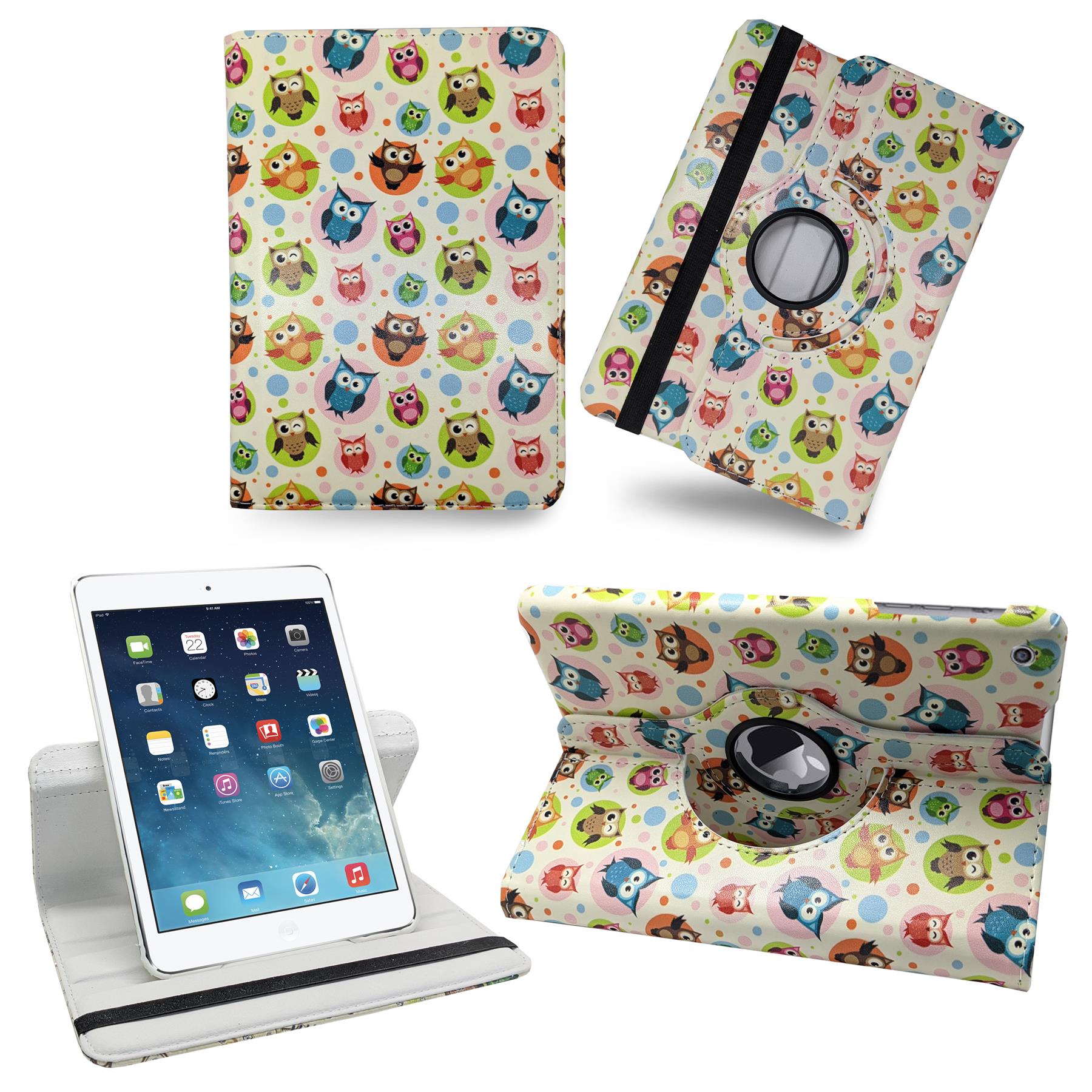 360 Rotating Printed Leather Case Cover For Apple iPad MINI 2/3 - Picture 6 of 7