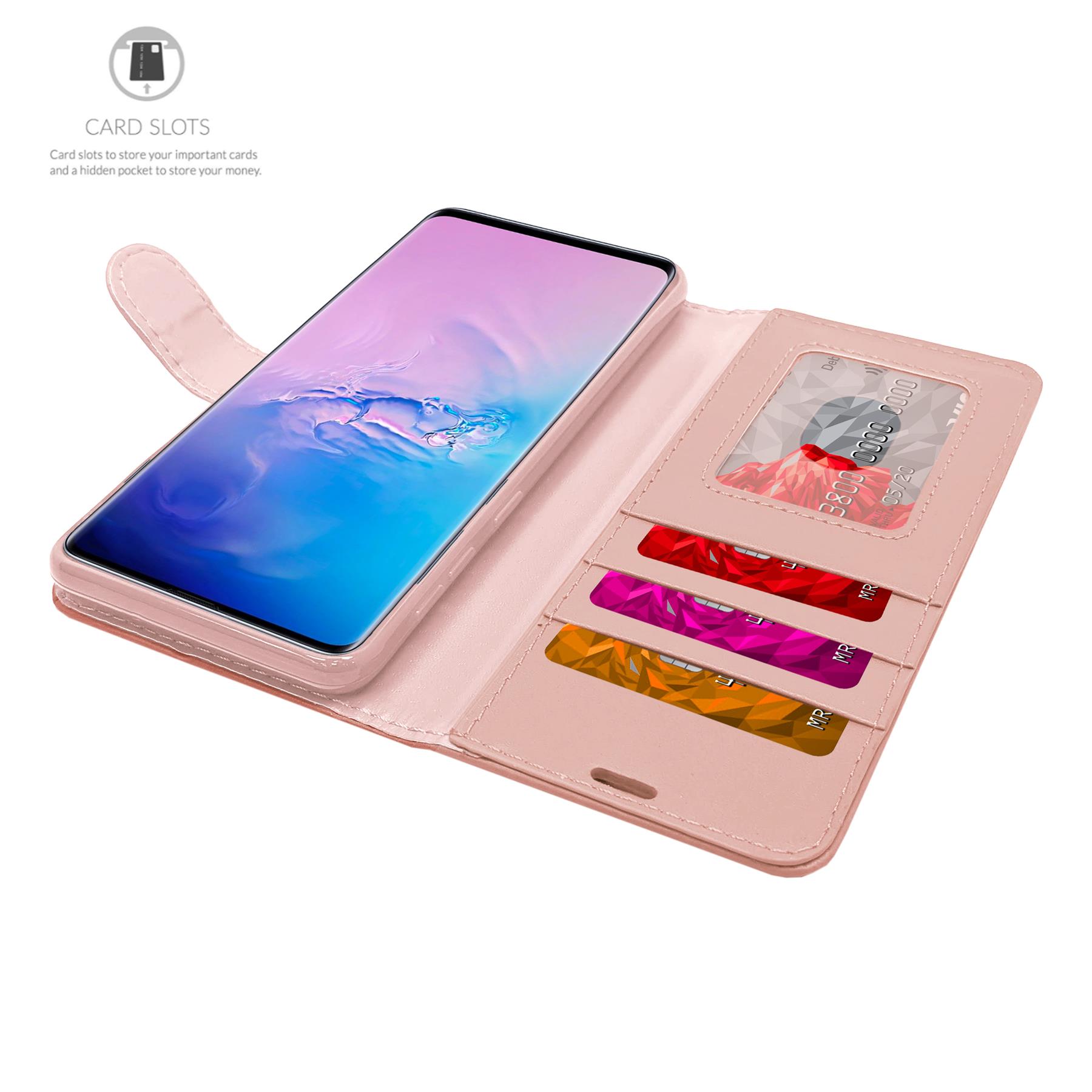 Funda protectora abatible tipo folio de cuero con ranura para tarjeta de crédito para Oppo Find X3 Lite - Imagen 13 de 16