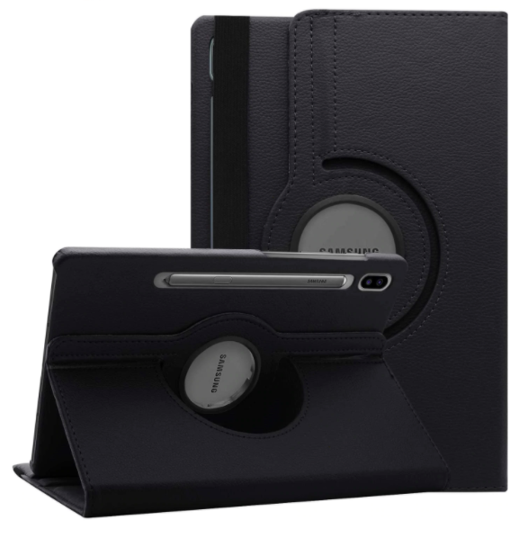 Funda protectora de cuero giratoria 360 para Samsung Galaxy Tab S9 FE Plus SM-X610 SM-X616B - Imagen 2 de 3