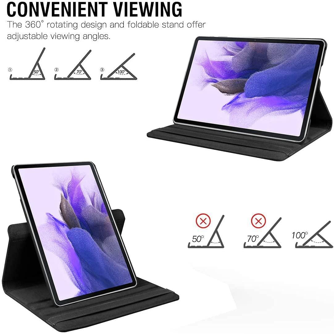 For Samsung Galaxy Tab S8+ X800 X806 360 Rotating Folio Case Cover - Picture 5 of 11