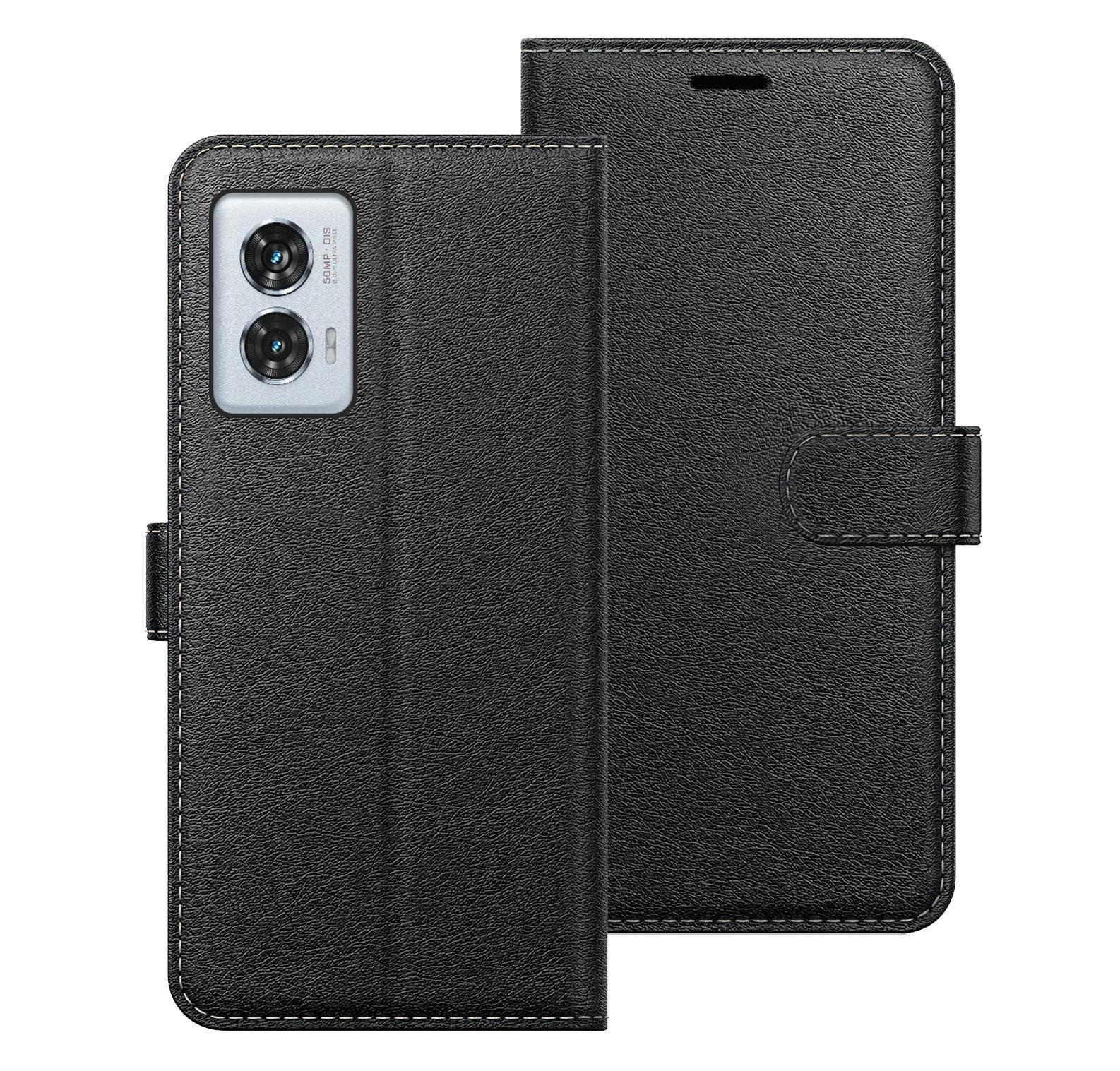 Motorola Edge 50 Fusion Etui Abdeckung Flip Folio Leder Geldbörse Kreditkarten Slot - Bild 2 von 3