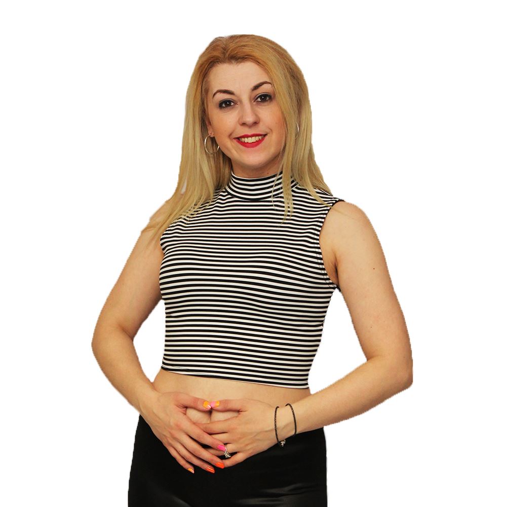 sleeveless crop to sleeveless crop top