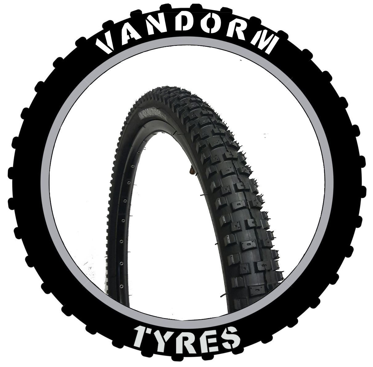 Vandorm DH 26" x 2.30" Downhill MTB Mountain Bike Tyre & Tube Deals - Picture 2 of 9