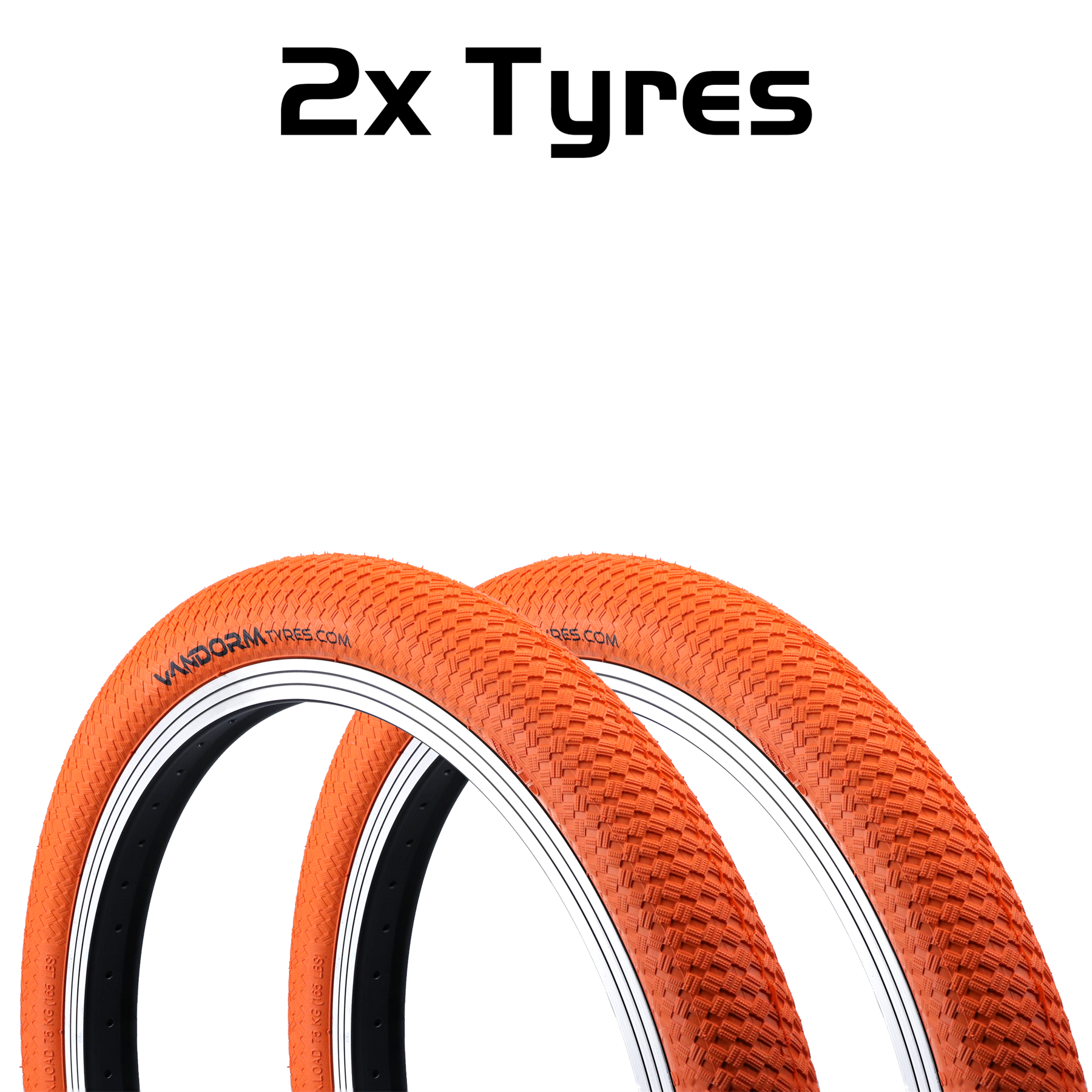 Vandorm DRIFTER R2R 20" x 2.00" BMX Colour Ramp Bike Tyres & Tubes - Picture 21 of 29