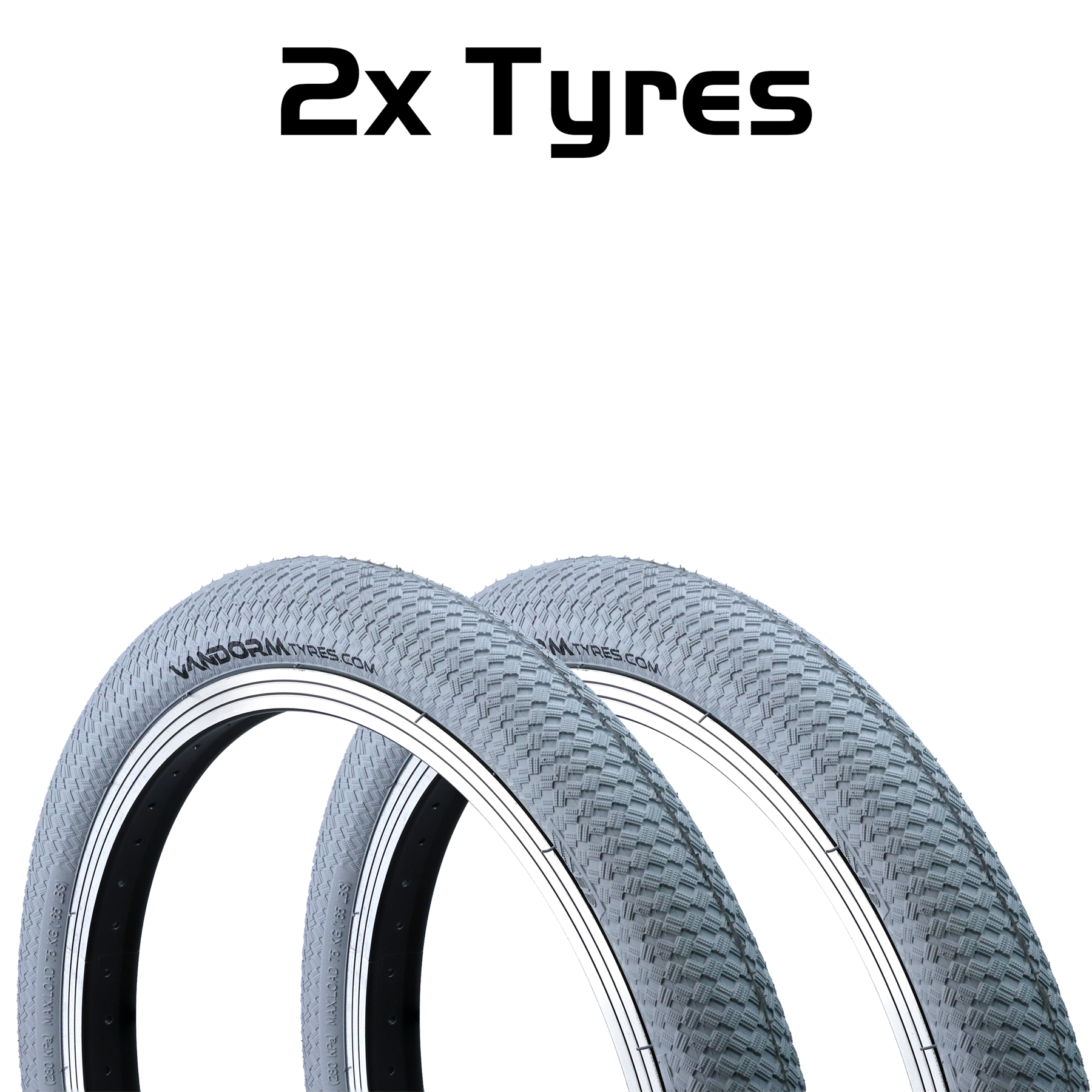 Vandorm DRIFTER R2R 20" x 2.00" BMX Colour Ramp Bike Tyres & Tubes - Picture 17 of 29