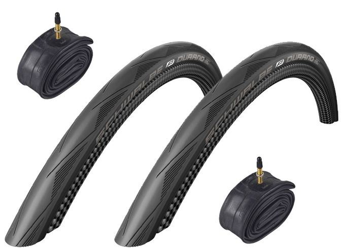 700 x 25c SCHWALBE DURANO Raceguard Folding Road Bike Tyre BLACK 639