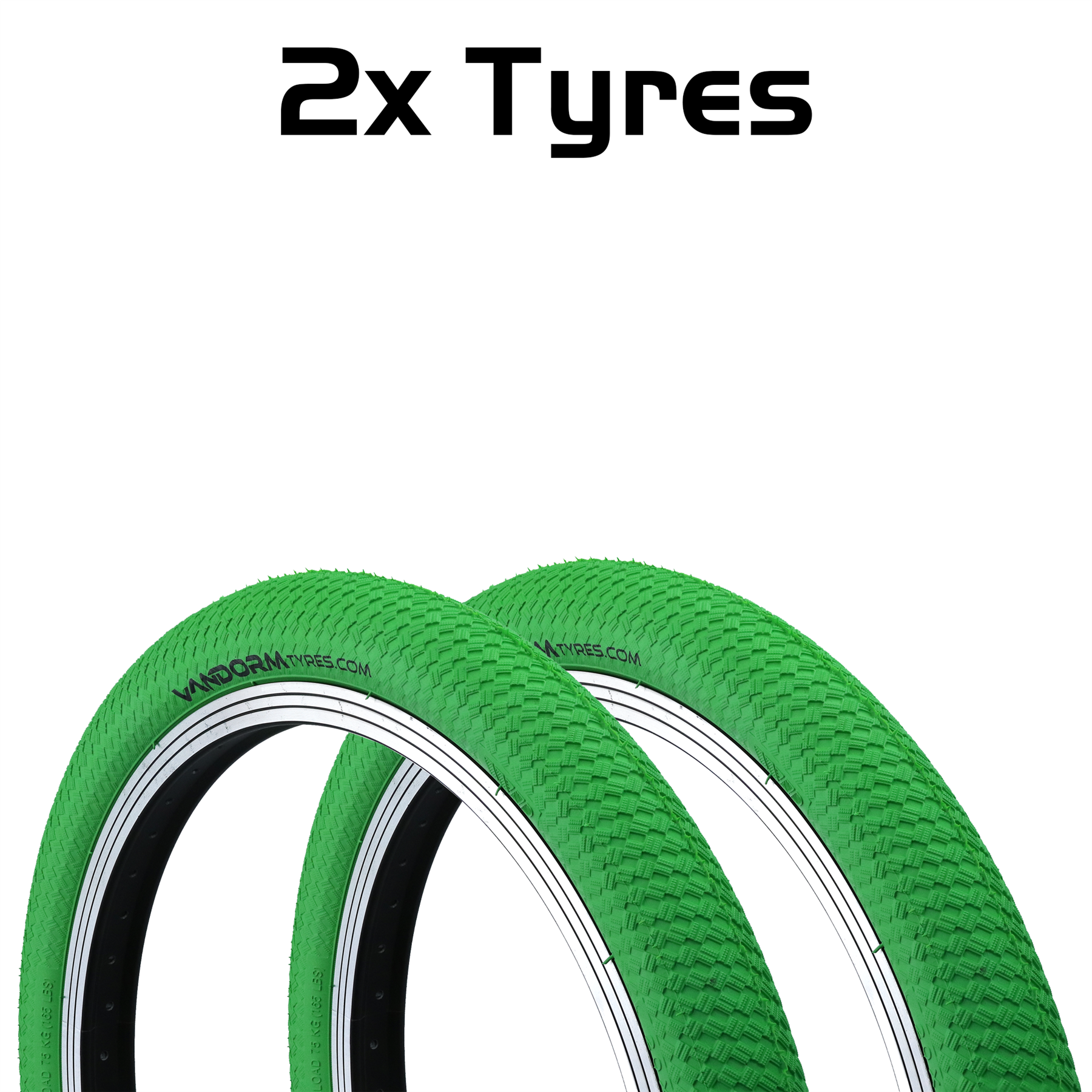 Vandorm DRIFTER R2R 20" x 2.00" BMX Colour Ramp Bike Tyres & Tubes - Picture 13 of 29