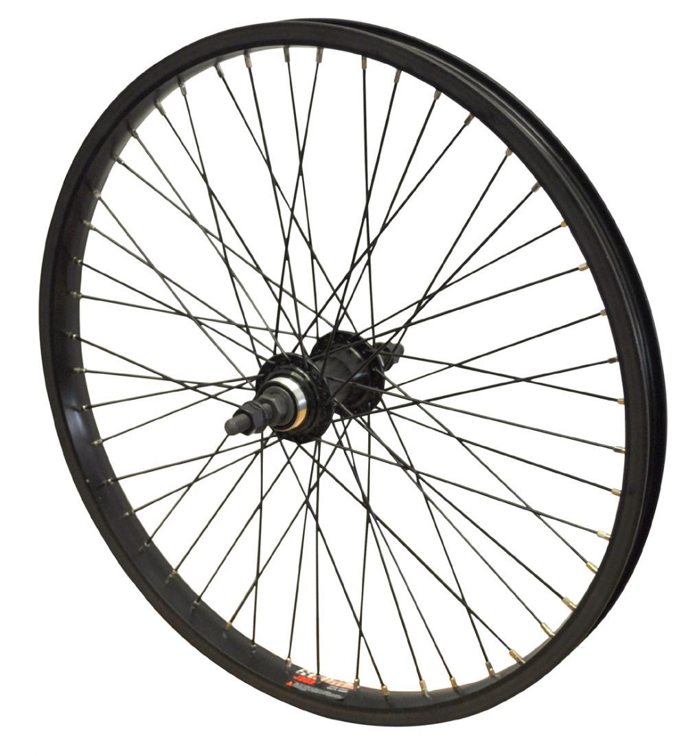 20" REAR BMX Alex X Rims Rear 48 Spoke 3/8" Flip Flop Hub Wheel BLACK