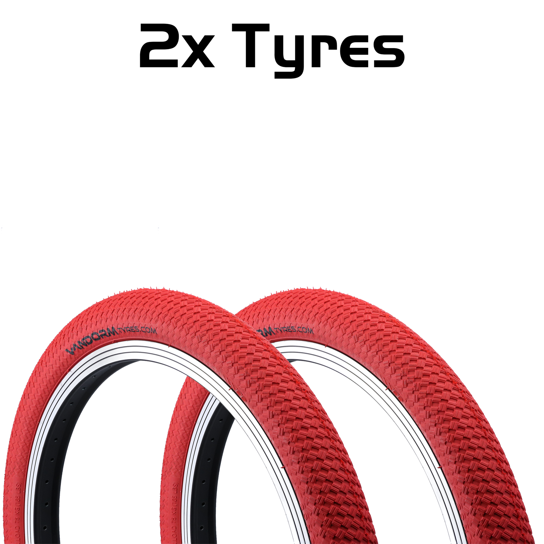 Vandorm DRIFTER R2R 20" x 2.00" BMX Colour Ramp Bike Tyres & Tubes - Picture 25 of 29