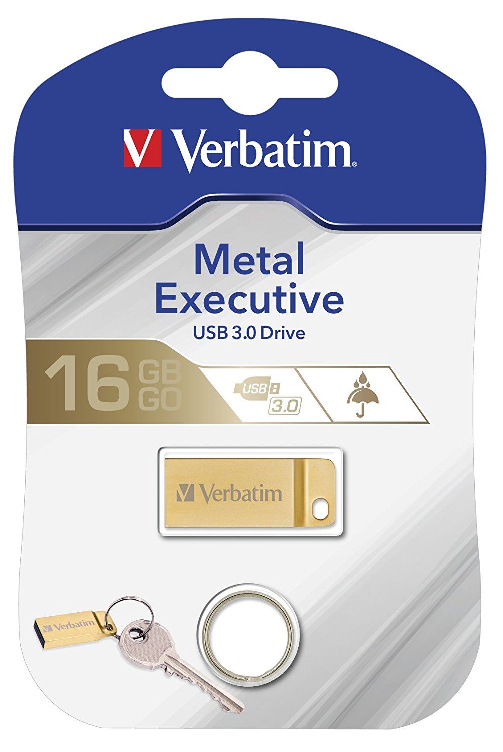 Silver Verbatim 16gb Metal Executive Usb Flash Drive Silver 16 Gbusb 2.0