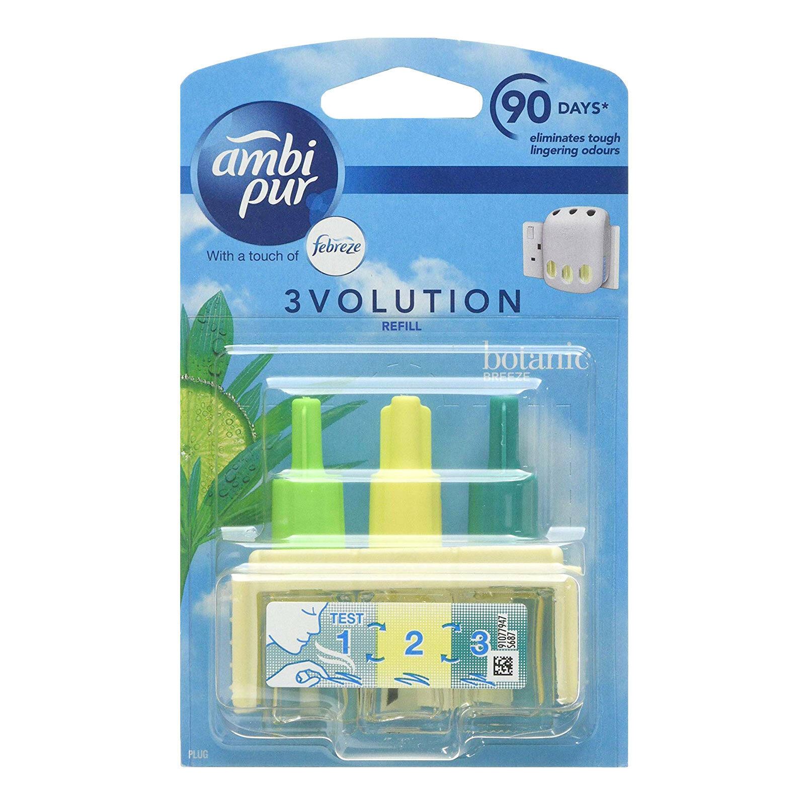 Ambi Pur 3volution Plug in Refill Botanic Breeze Air Freshener Scent Home eBay