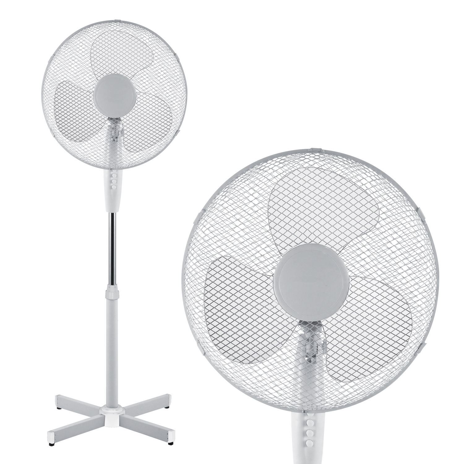 Fan Pedestal Fans Oscillating Stand Desk Clip USB Home Tower Office