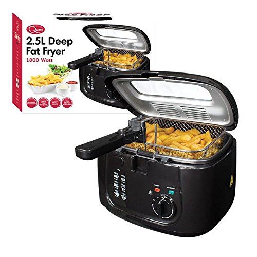 Quest Benross Deep Fat Fryer with Removable Window Lid 2.5 Litre 1800W