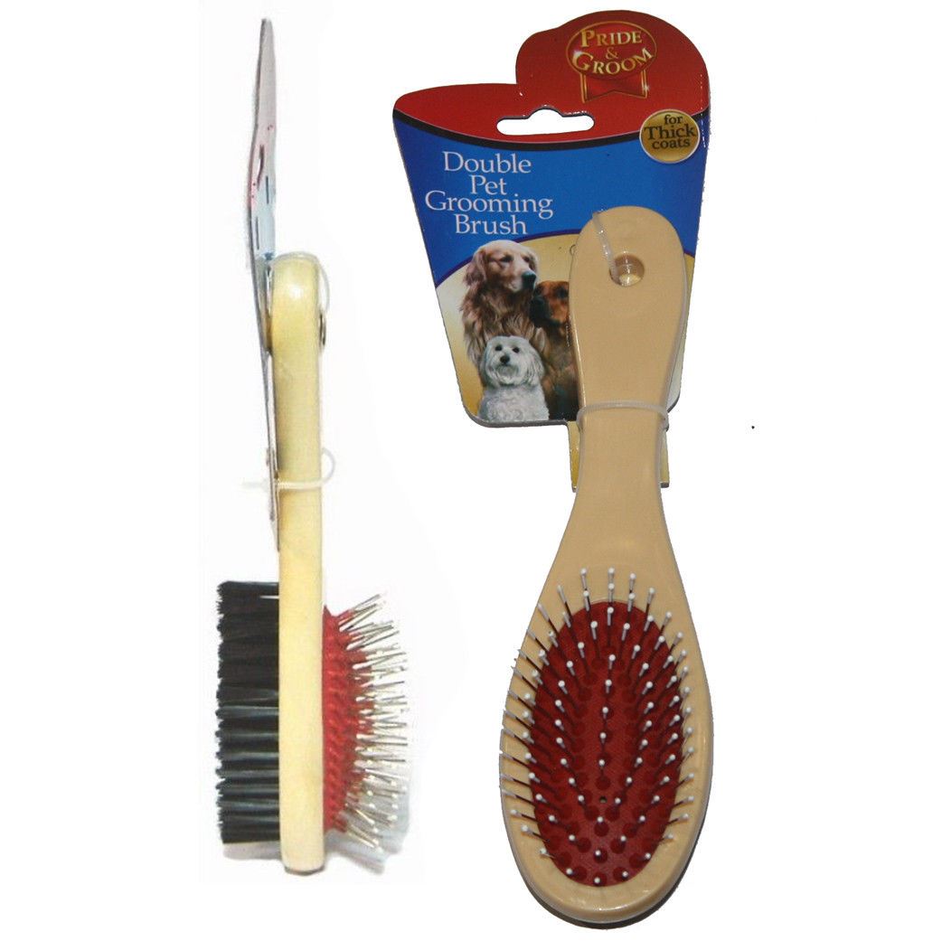 6 x Double Sided Wire Pet Dog Grooming Brush Fine Thick Coat Puppy Care