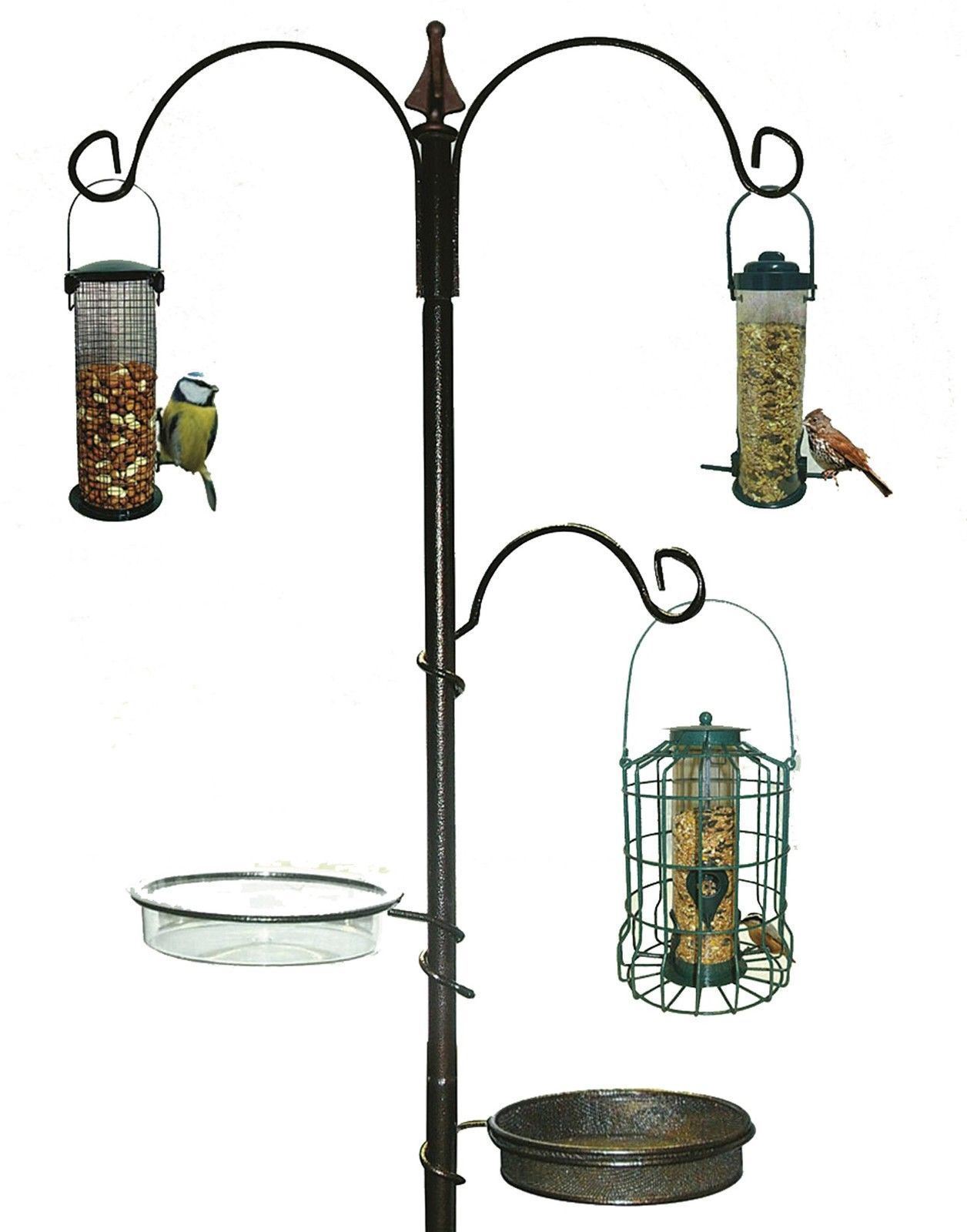 Garden Wild Bird Feeding Station Water Bath Seed Tray Hanging
