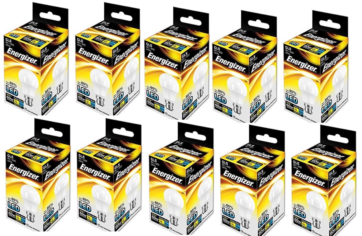 Energizer B22d GLS LED 7W 9W Bayonet Cap Light Bulb