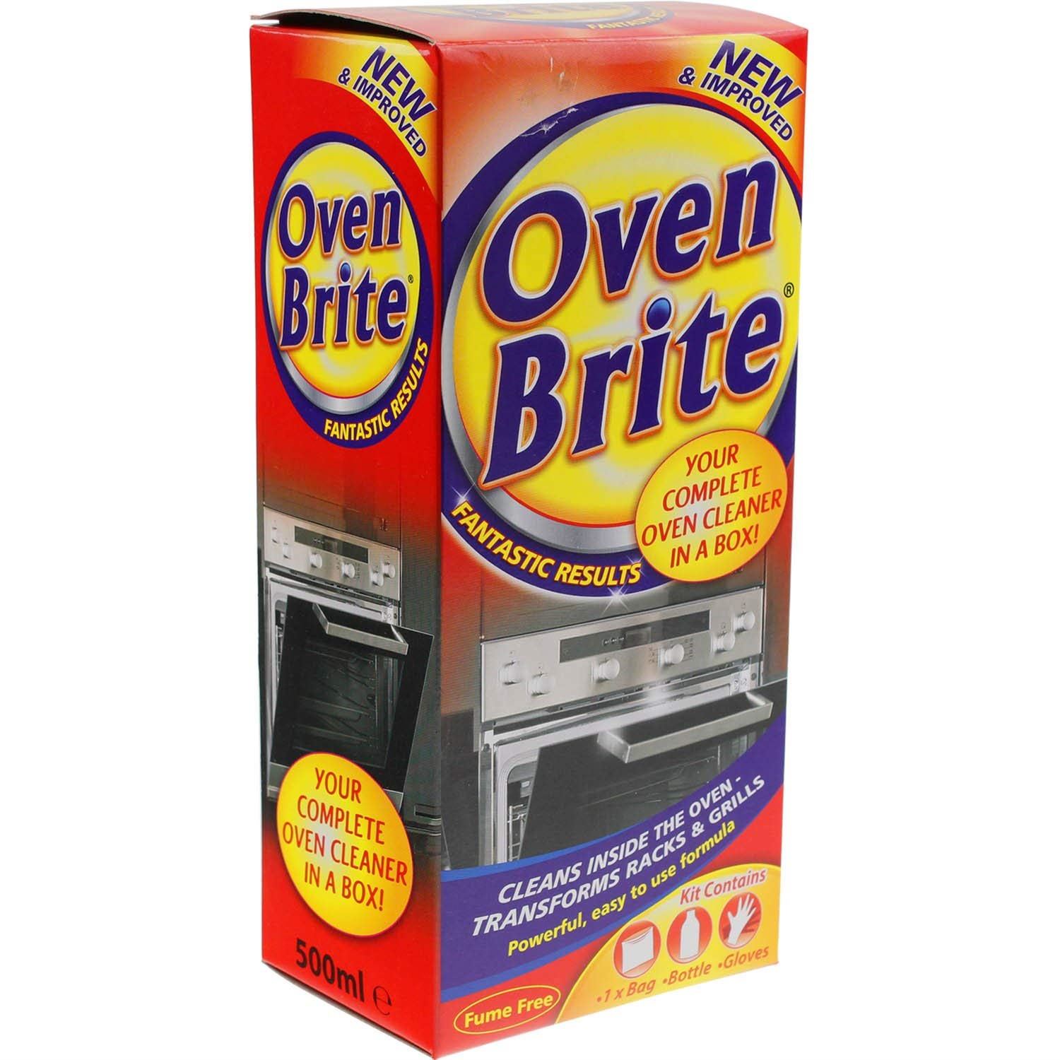 Oven Brite Cleaner Kit Kitchen Cleaning Solution Liquid Gloves Degrease