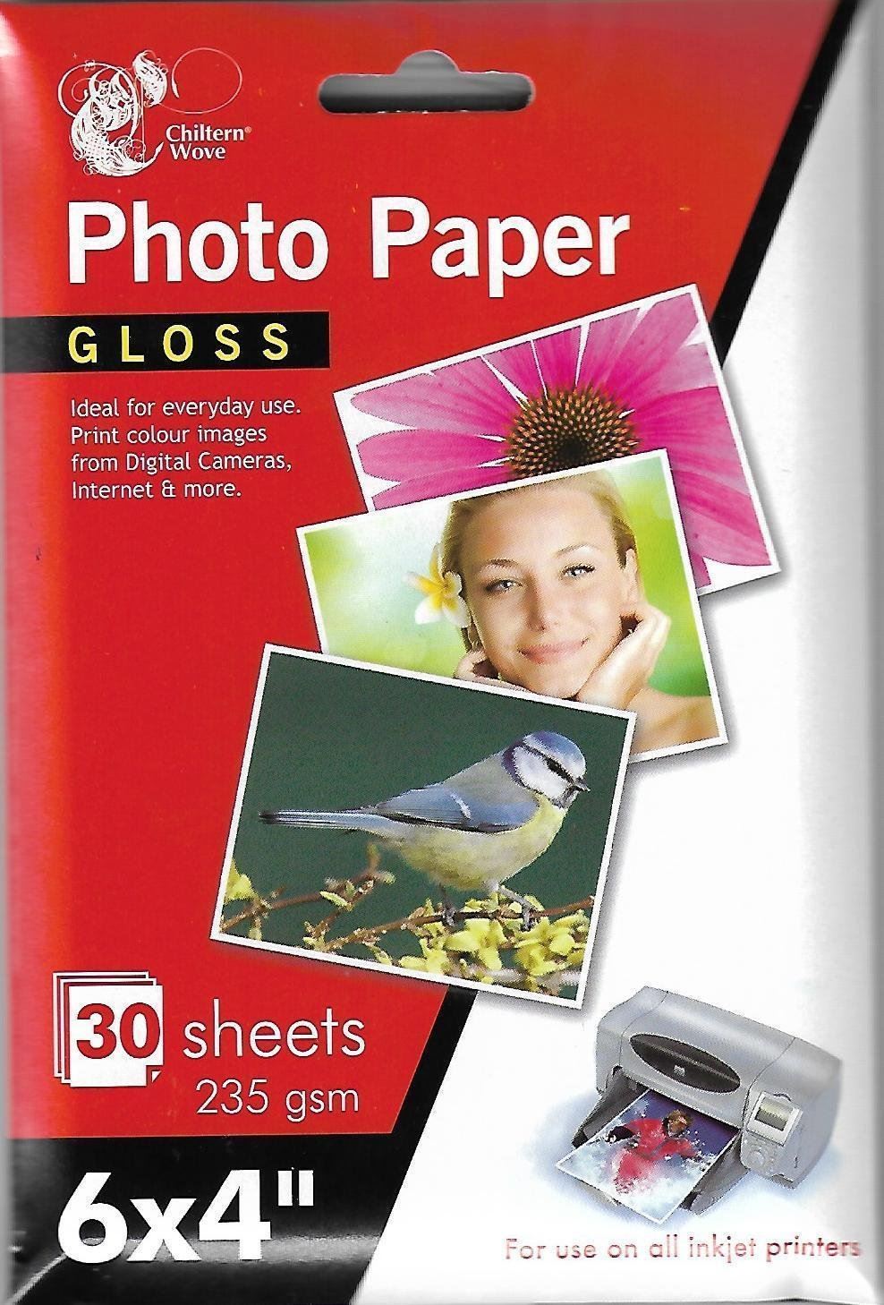 6" x 4" Gloss Printer Photo Paper 30 Sheets 235gsm For Inkjet Printers eBay