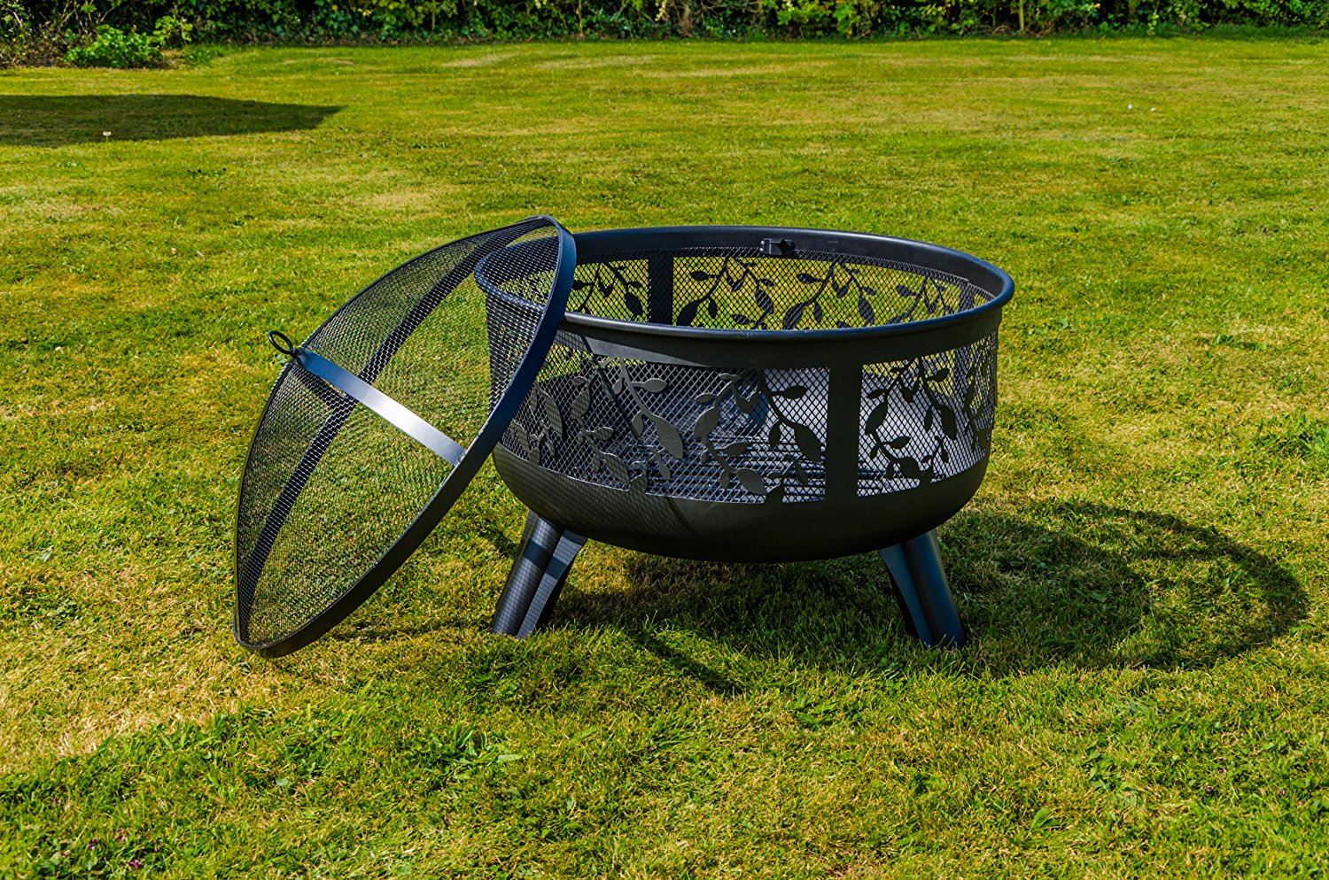 BBQ Barbeque Charcoal Burner Grill Firepit Steel Outdoor Cooker Fire