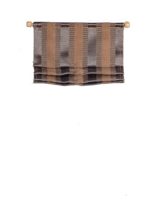 Dolls House Roman Blind Grey Beige Modern Miniature Window Accessory 1:12 Scale