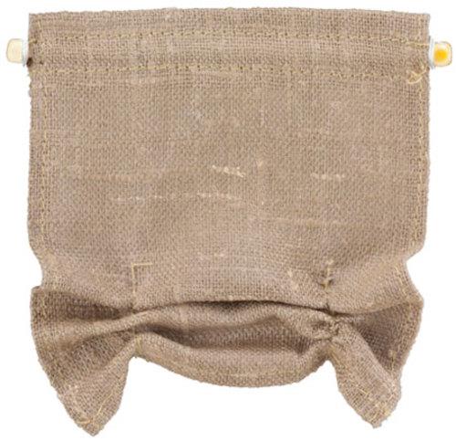 Dolls House Hessian Roman Blind Burlap Modern Miniature Window Accessory 1:12
