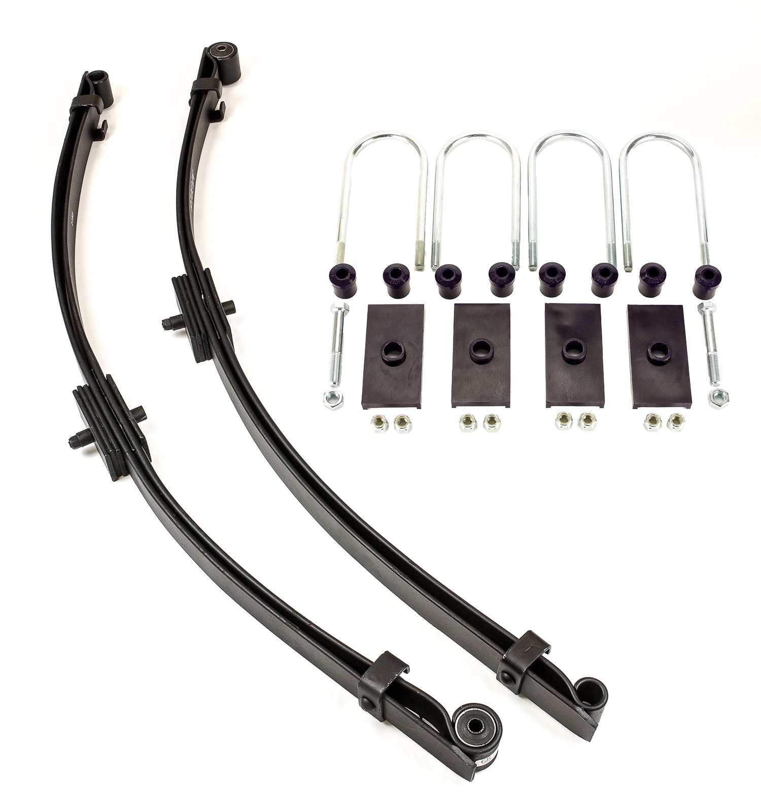 Classic MGB GT Parabolic Rear Leaf Spring Kit Tube 1967on inc Poly