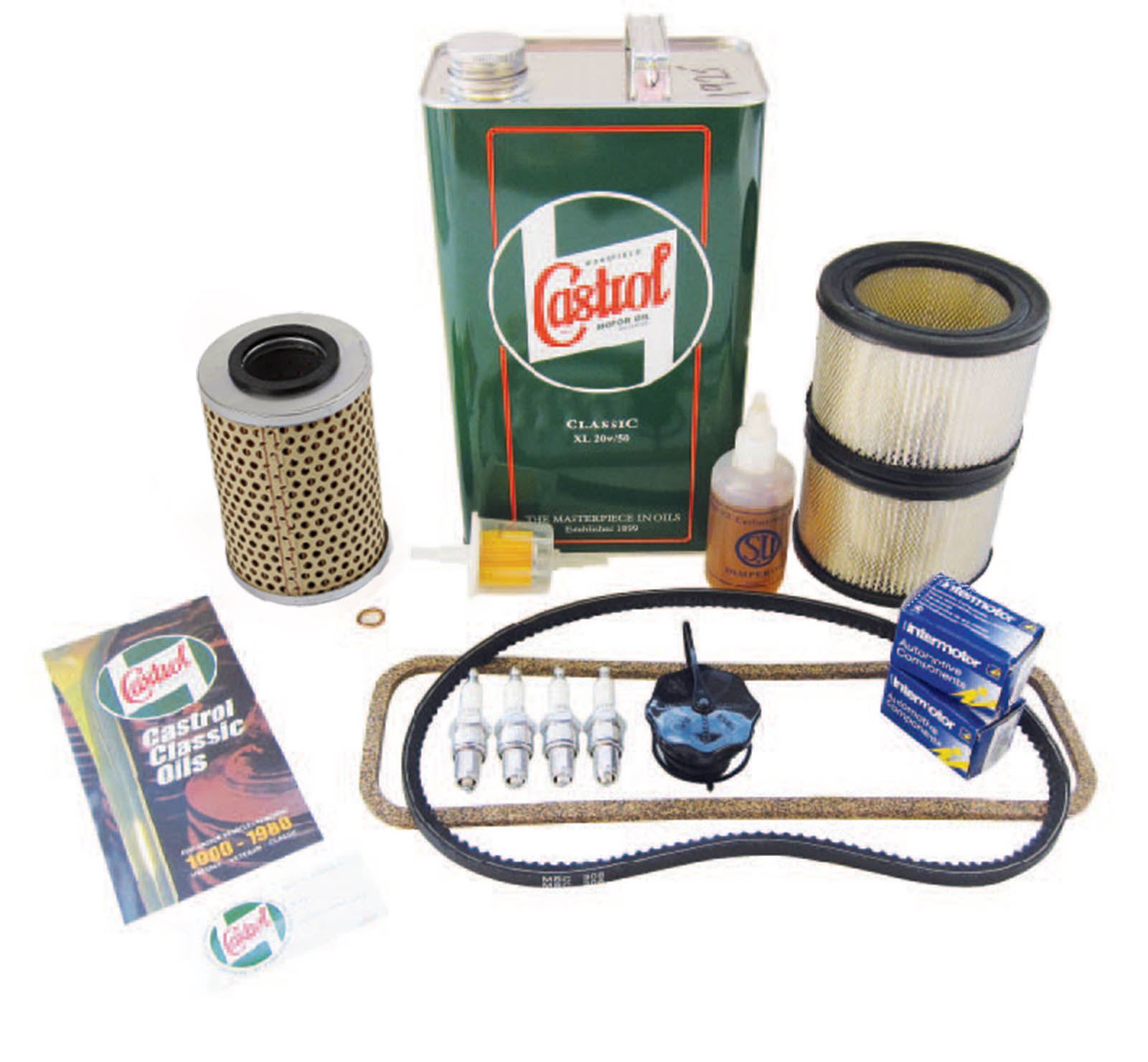 Classic MG Midget 1275 PAPER oil Filter Castrol Oil Service Kit Inc