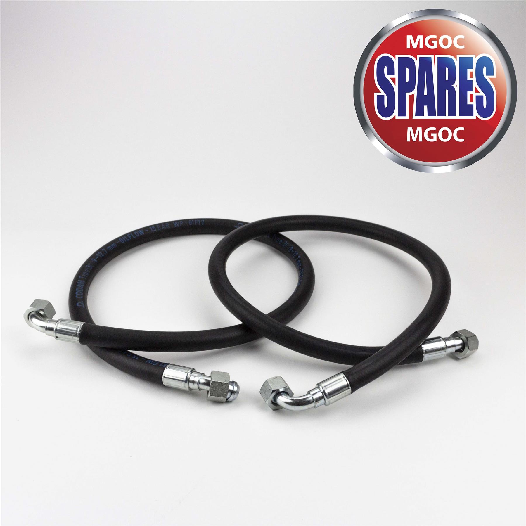 Classic MG MGB MGA up to 1967 Rubber Oil Cooler Hose Set of 2 AHH8192