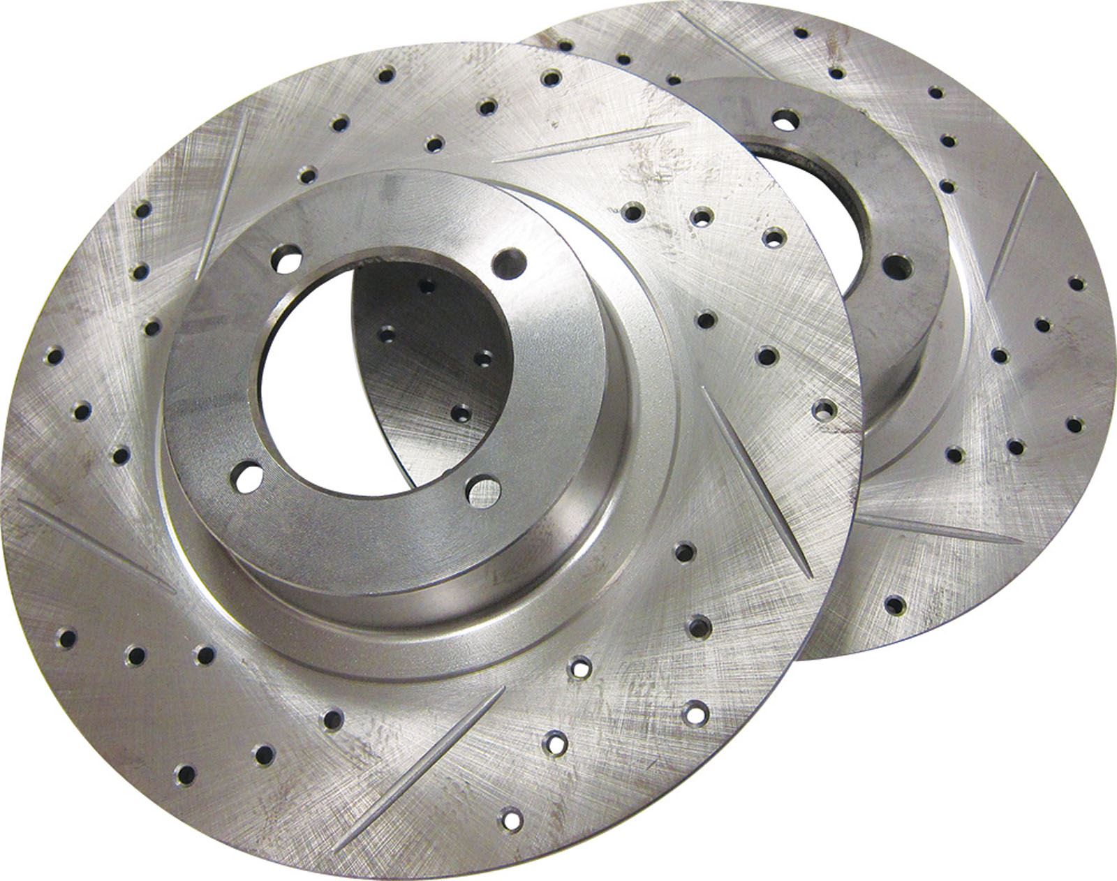 MGB Slotted Grooved & Drilled Brake Discs PAIR NEW eBay