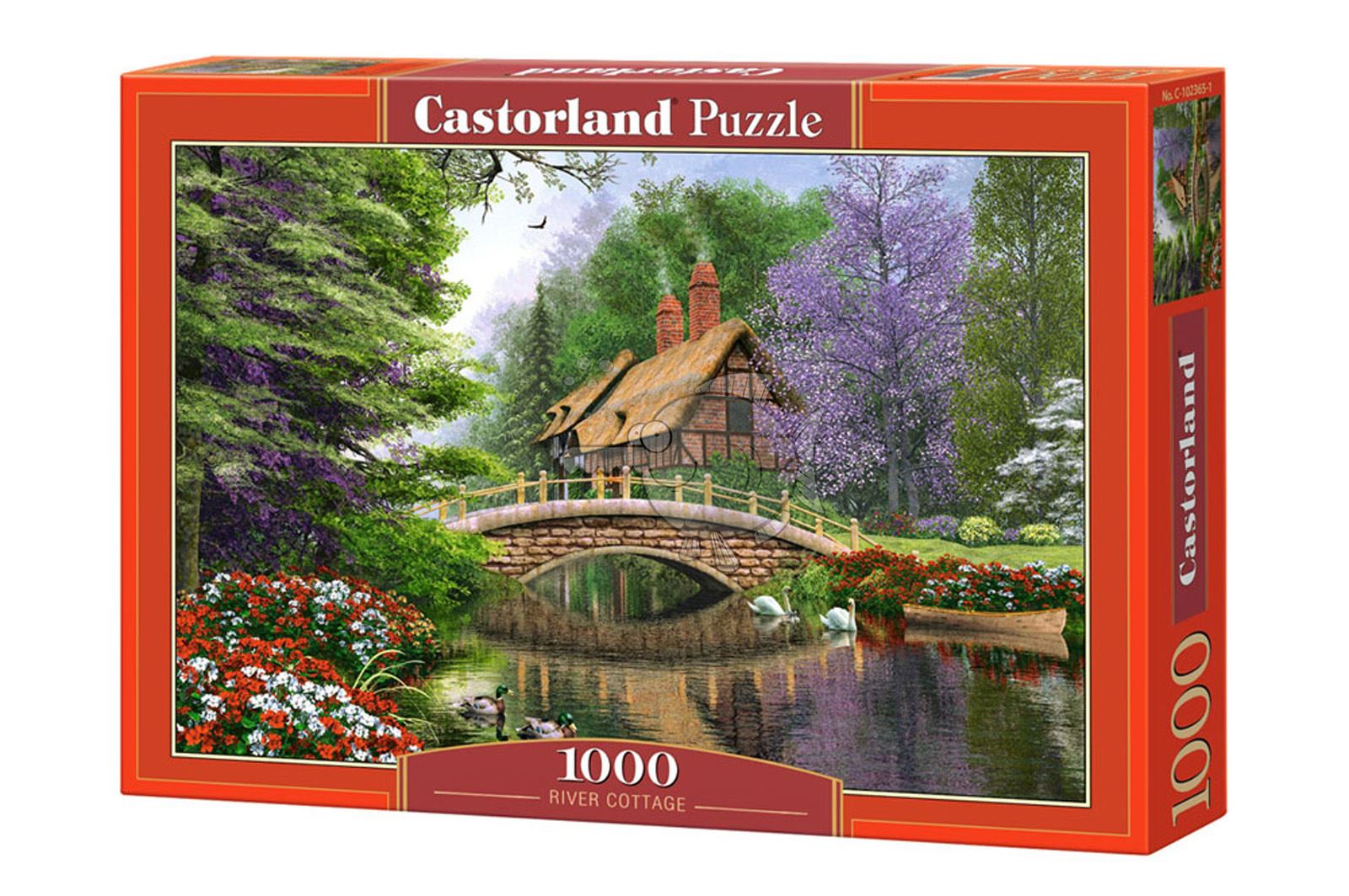 Castorland 1000 Piece Jigsaw Puzzle River Cottage eBay