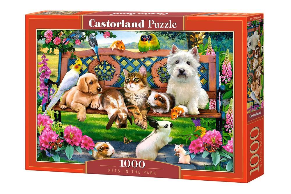 Castorland 1000 Piece Jigsaw Puzzle Pets in the Park 5904438104406 eBay