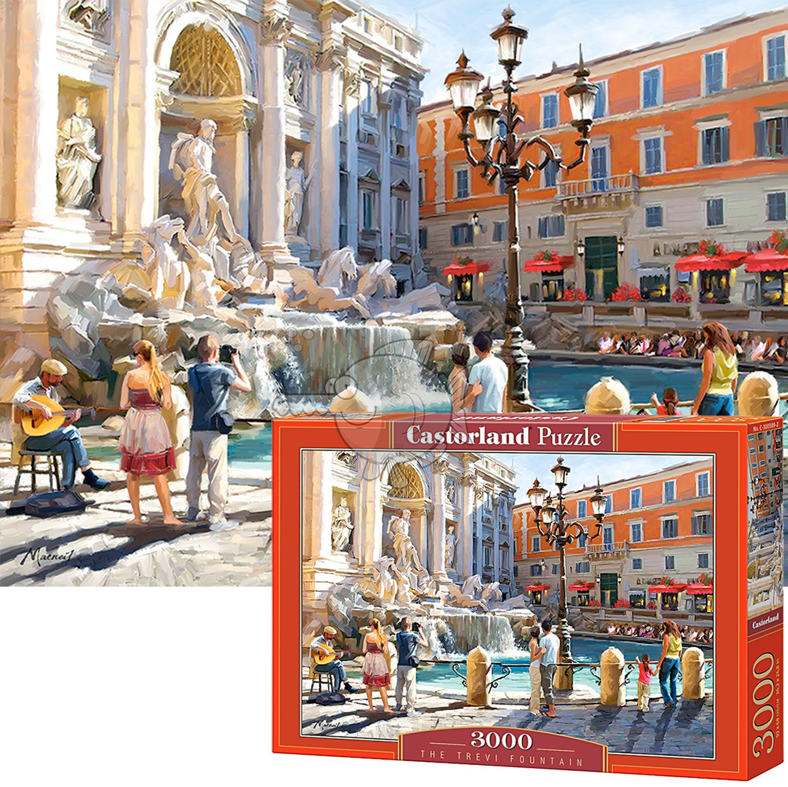 Castorland 3000 Piece Jigsaw Puzzle The Trevi Fountain 5904438300389 eBay