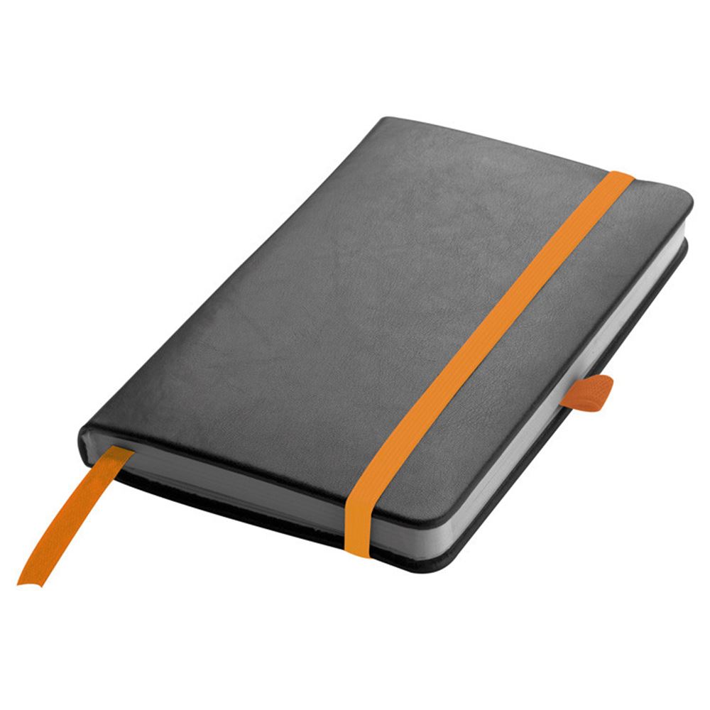 A6 PU Leather Hard Cover Lined Notebook Notepad Writing Pad Ruled