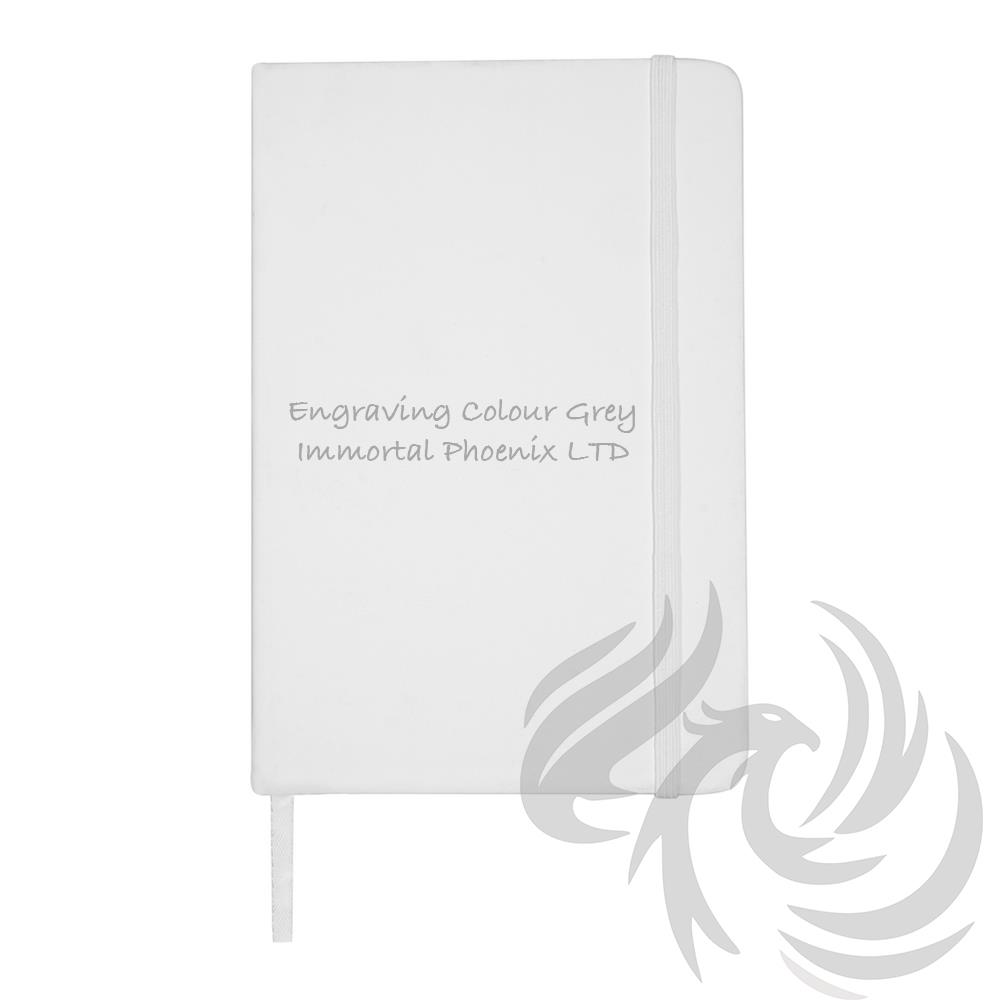 A5 A6 Personalised Notebook Laser Engraved Printed Hardback Lined