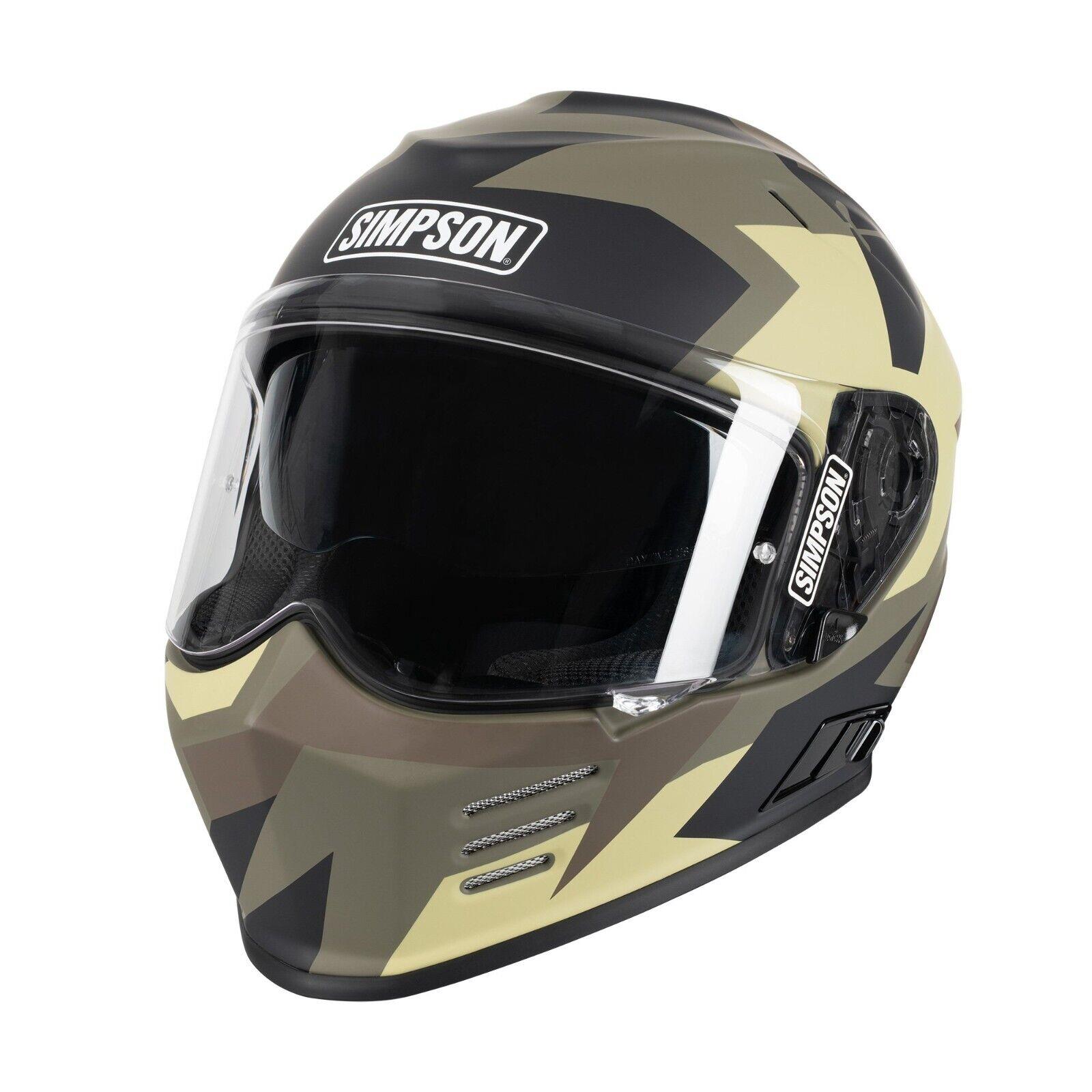 Simpson Venom Full Face Motorcycle Motorbike Sports Touring Helmet ECE 22-06 - Picture 3 of 15