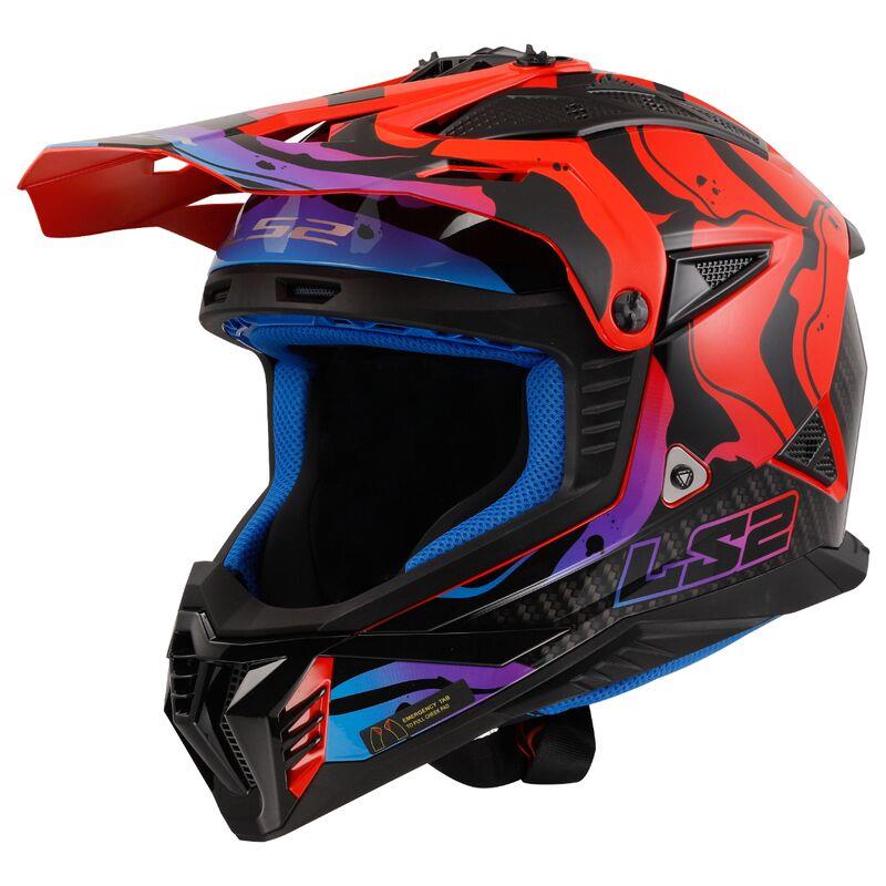 LS2 MX708 FAST II ECE22.06 LIGHTWEIGHT OFF ROAD MOTORBIKE HELMET MX QUAD ENDURO - Picture 10 of 11