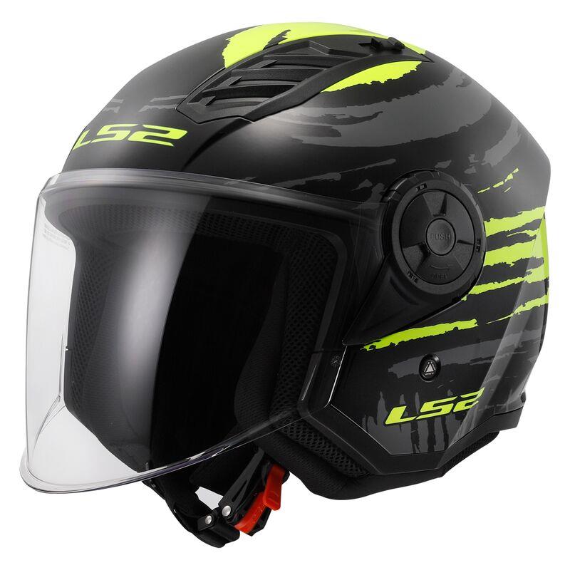 LS2 OF616 Airflow II Motorcycle Motorbike Touring Open Face Scooter Helmet - Picture 3 of 14