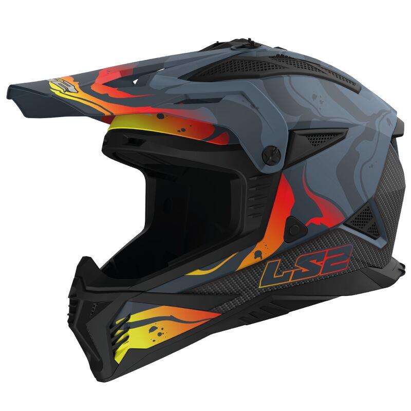 LS2 MX708 FAST II ECE22.06 LIGHTWEIGHT OFF ROAD MOTORBIKE HELMET MX QUAD ENDURO - Picture 5 of 11