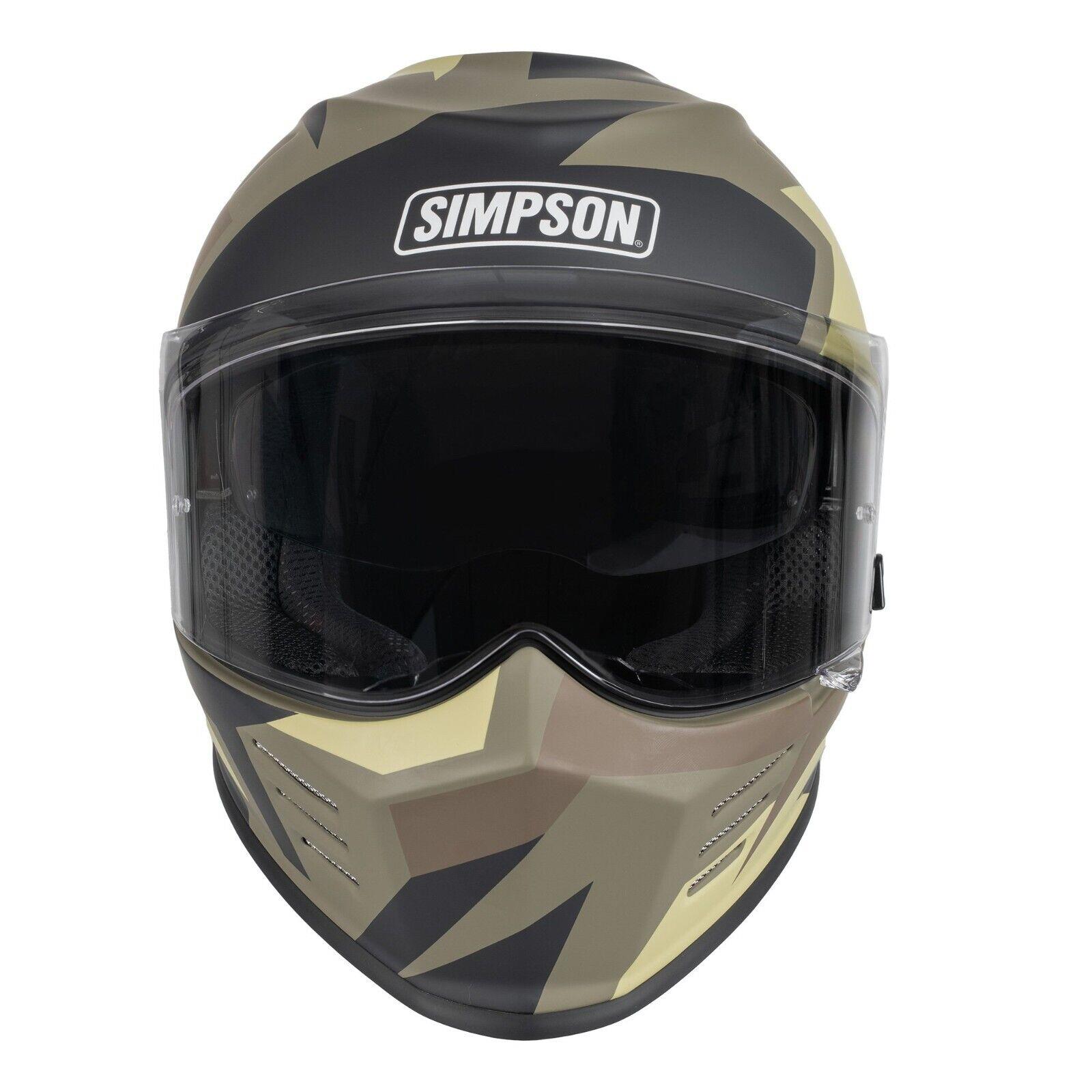 Simpson Venom Full Face Motorcycle Motorbike Sports Touring Helmet ECE 22-06 - Picture 8 of 15