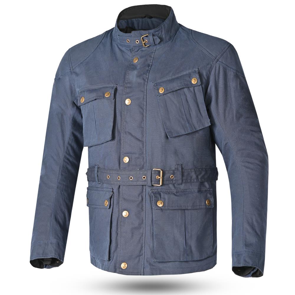 BELA Tectical Wax Cotton Urban Touring Men’s Motorcycle Motorbike Jacket Vintage - Picture 12 of 25