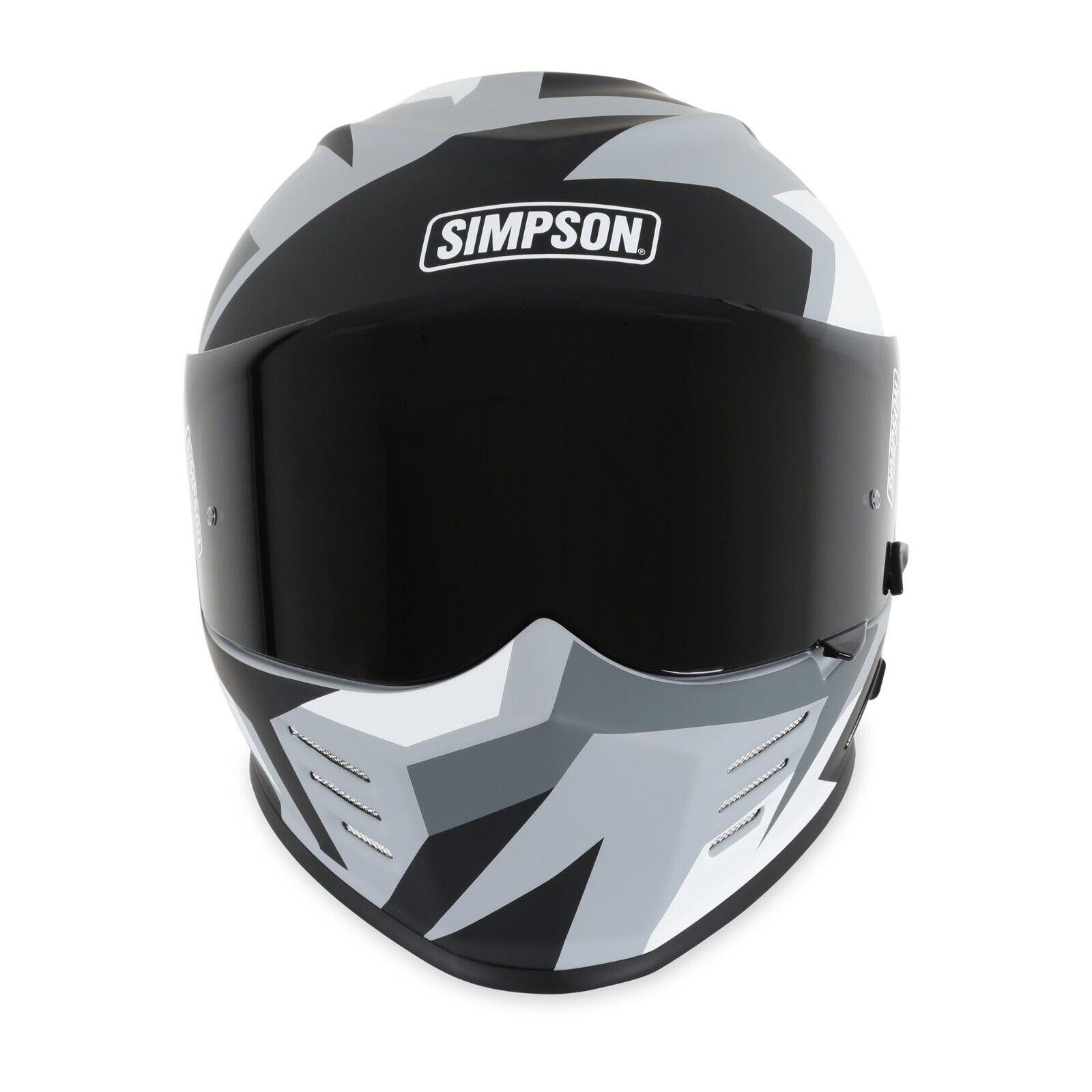 Simpson Venom Full Face Motorcycle Motorbike Sports Touring Helmet ECE 22-06 - Picture 12 of 15
