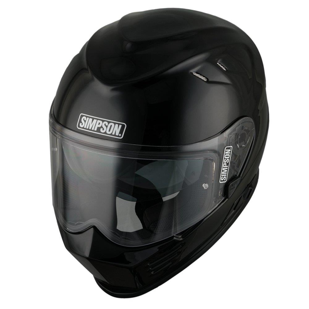 Simpson Venom Solid Motorcycle Motorbike Sports Biker Full Face Touring Helmet - Picture 5 of 13