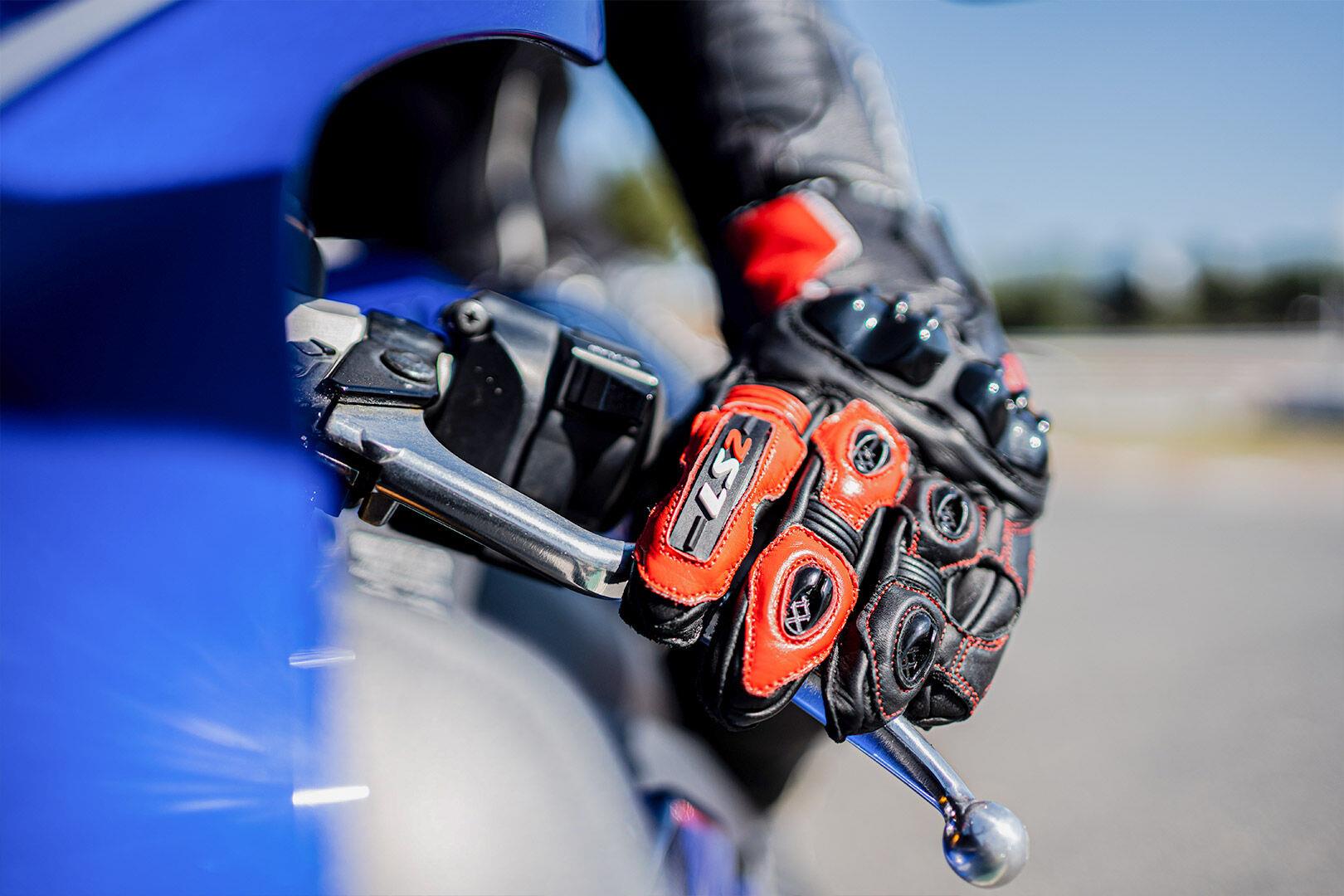 LS2 Swift Herren Sport Motorrad Rennstil Motorrad Rennbahn Handschuhe - Bild 7 von 7